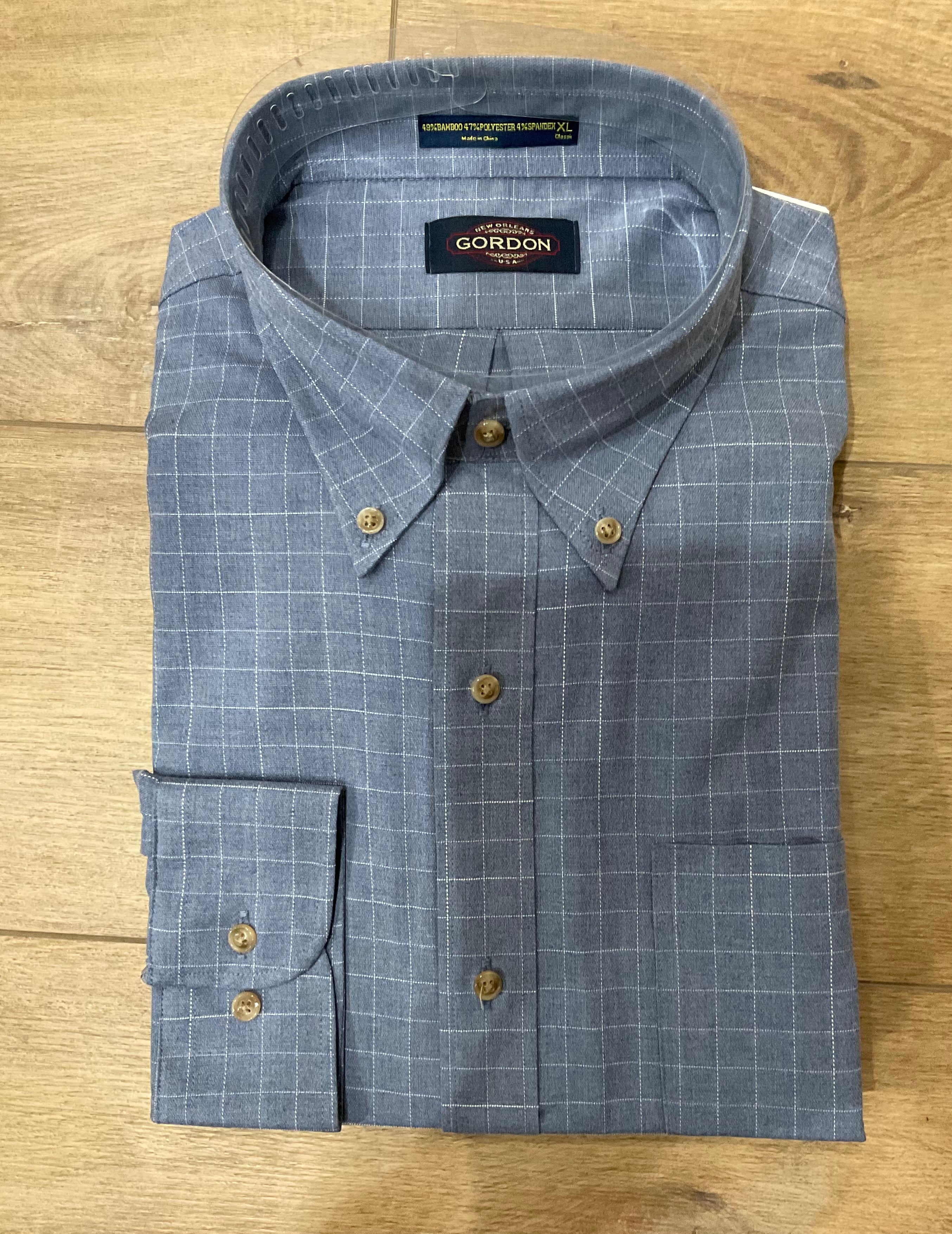 Chambray Windowpane Shirt