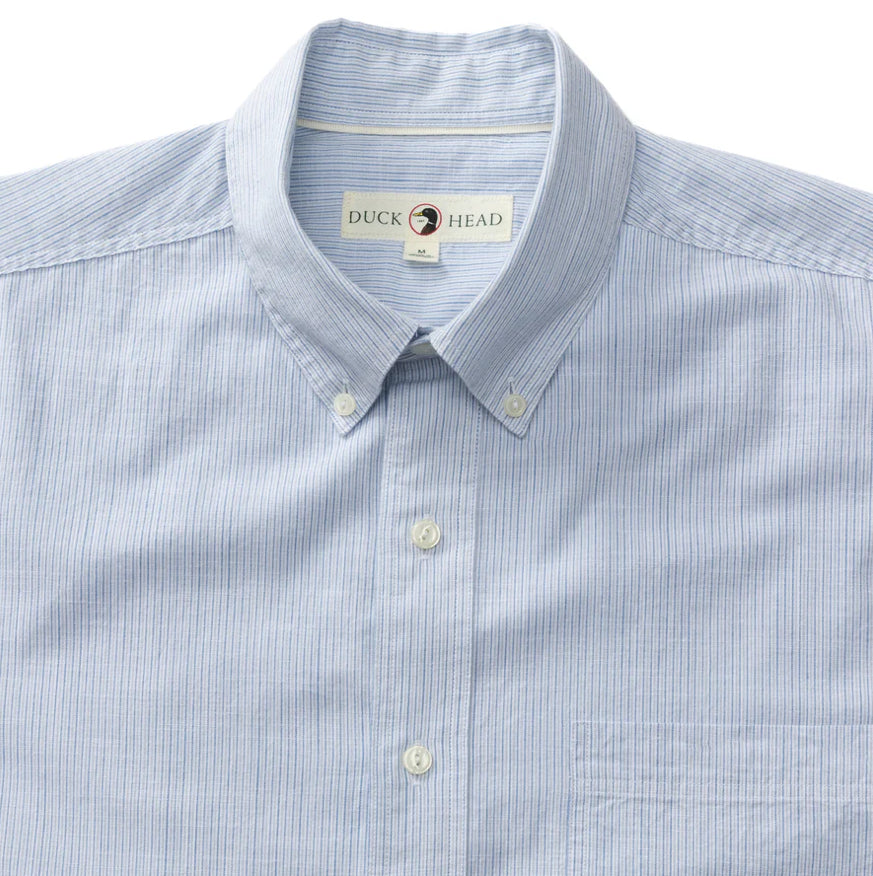 Cotton Slub Sport Shirt - Donovan Stripe