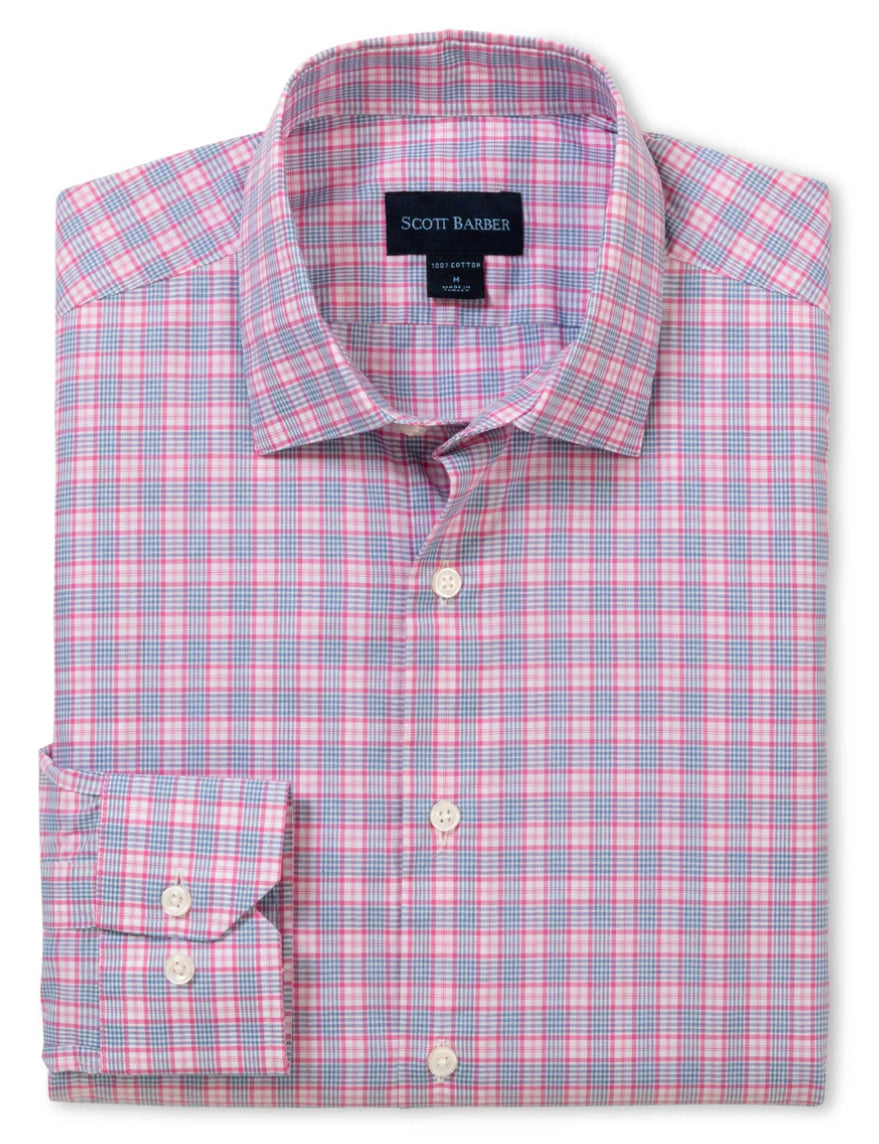 Newport Poplin Plaid - Berry