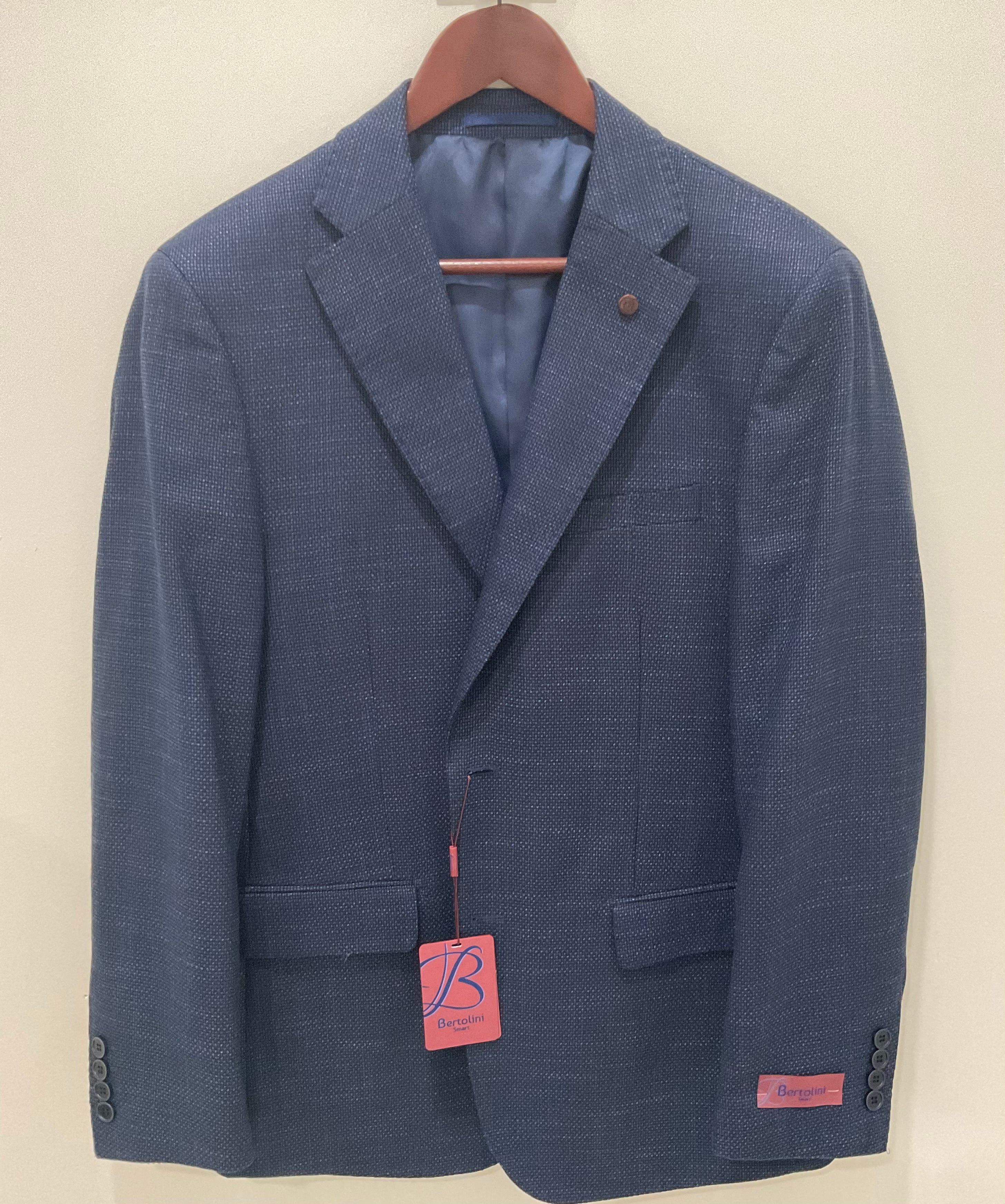 Bertolini Navy Waffleweave Sport Coat