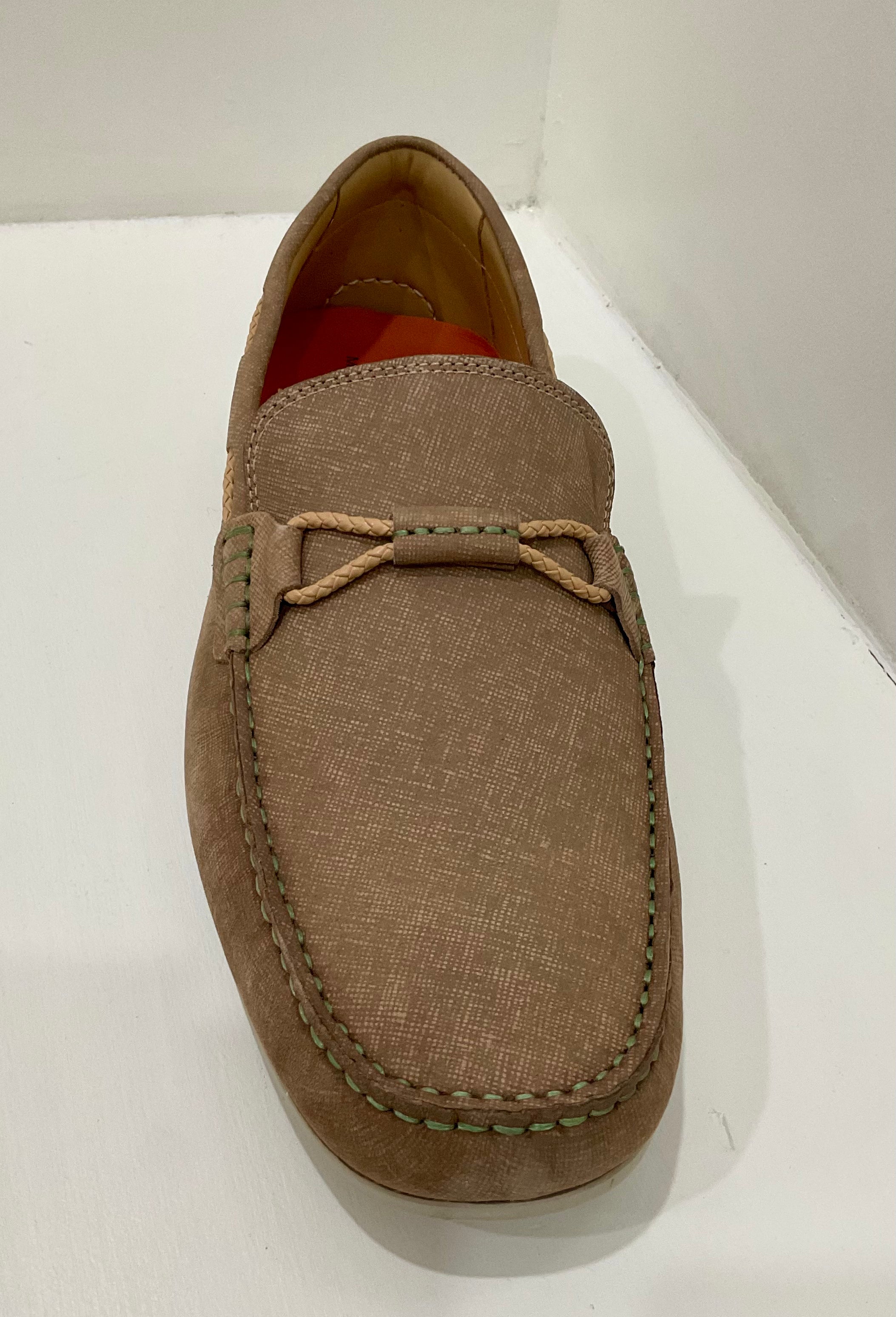 Bermuda Braid Nubuck Loafer - Sand