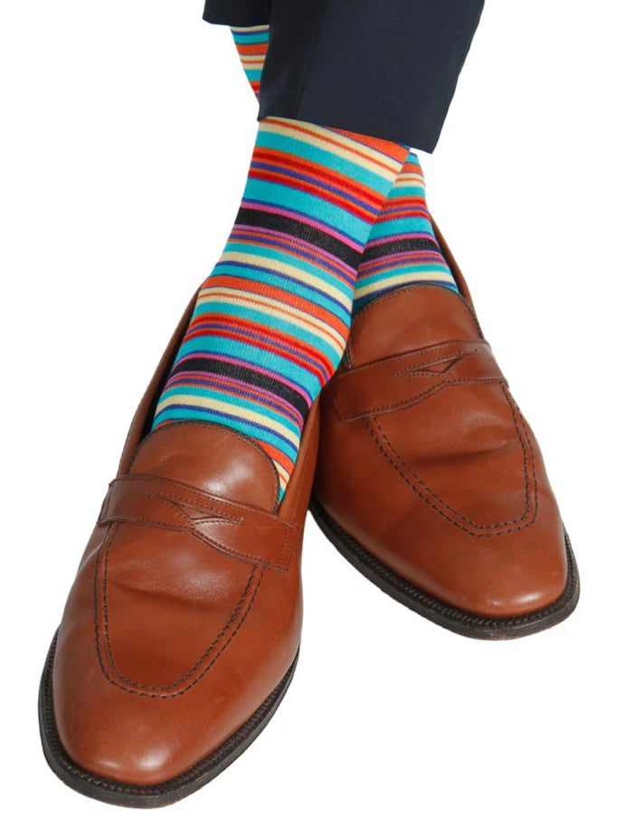 Clematis Vareigated Stripe Sock