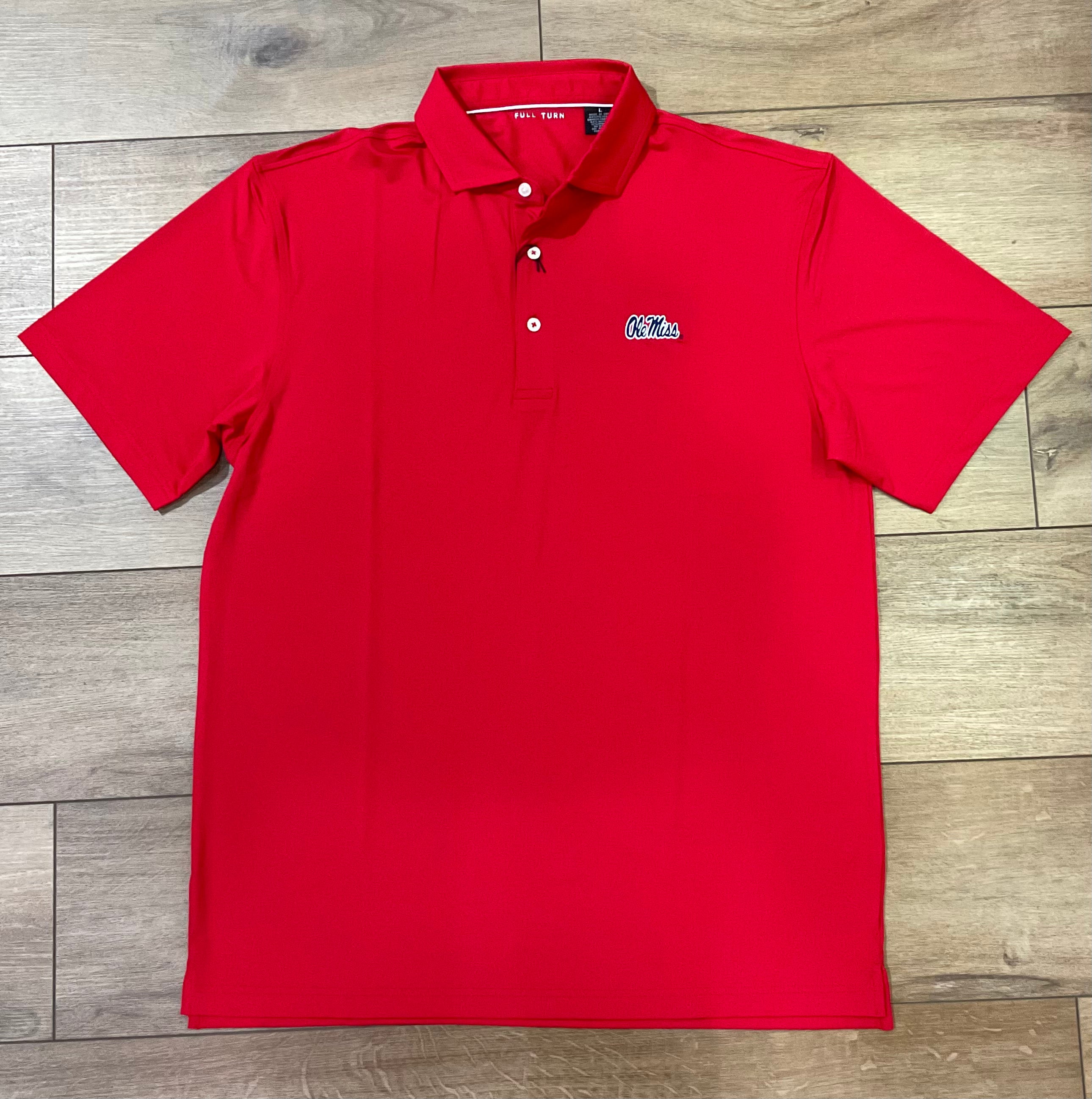 Ole Miss Solid Polo - Red