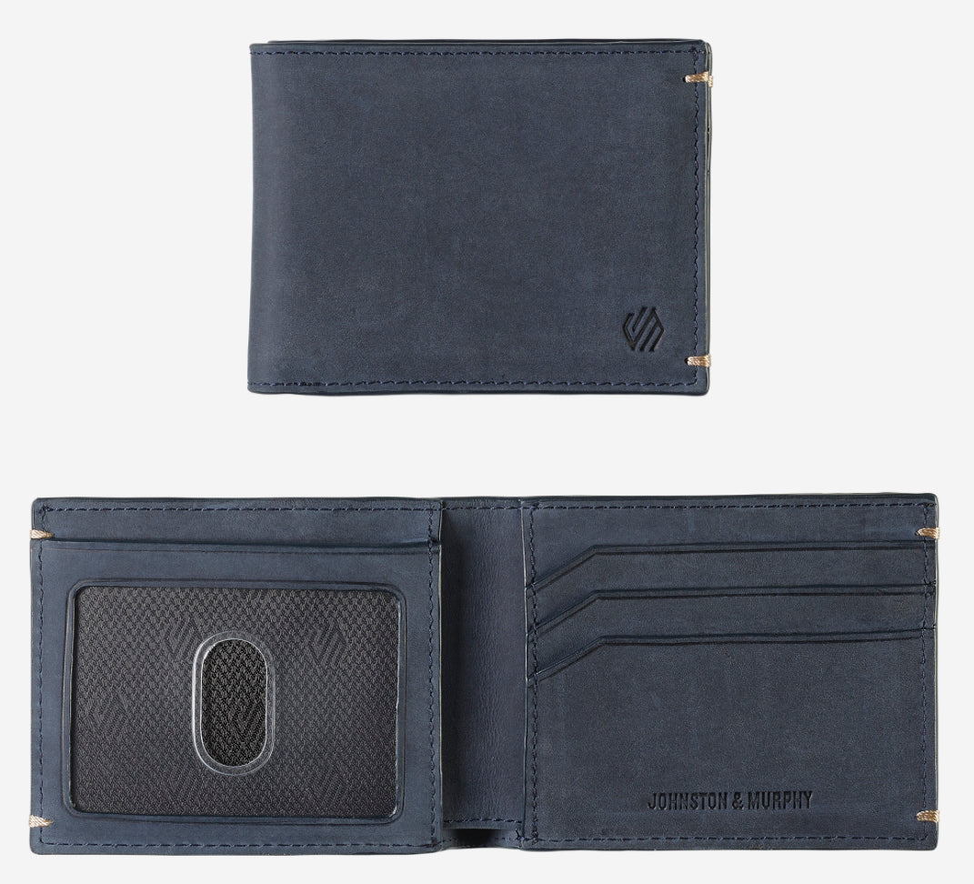 Jackson Bill Fold Wallet - Oiled Navy