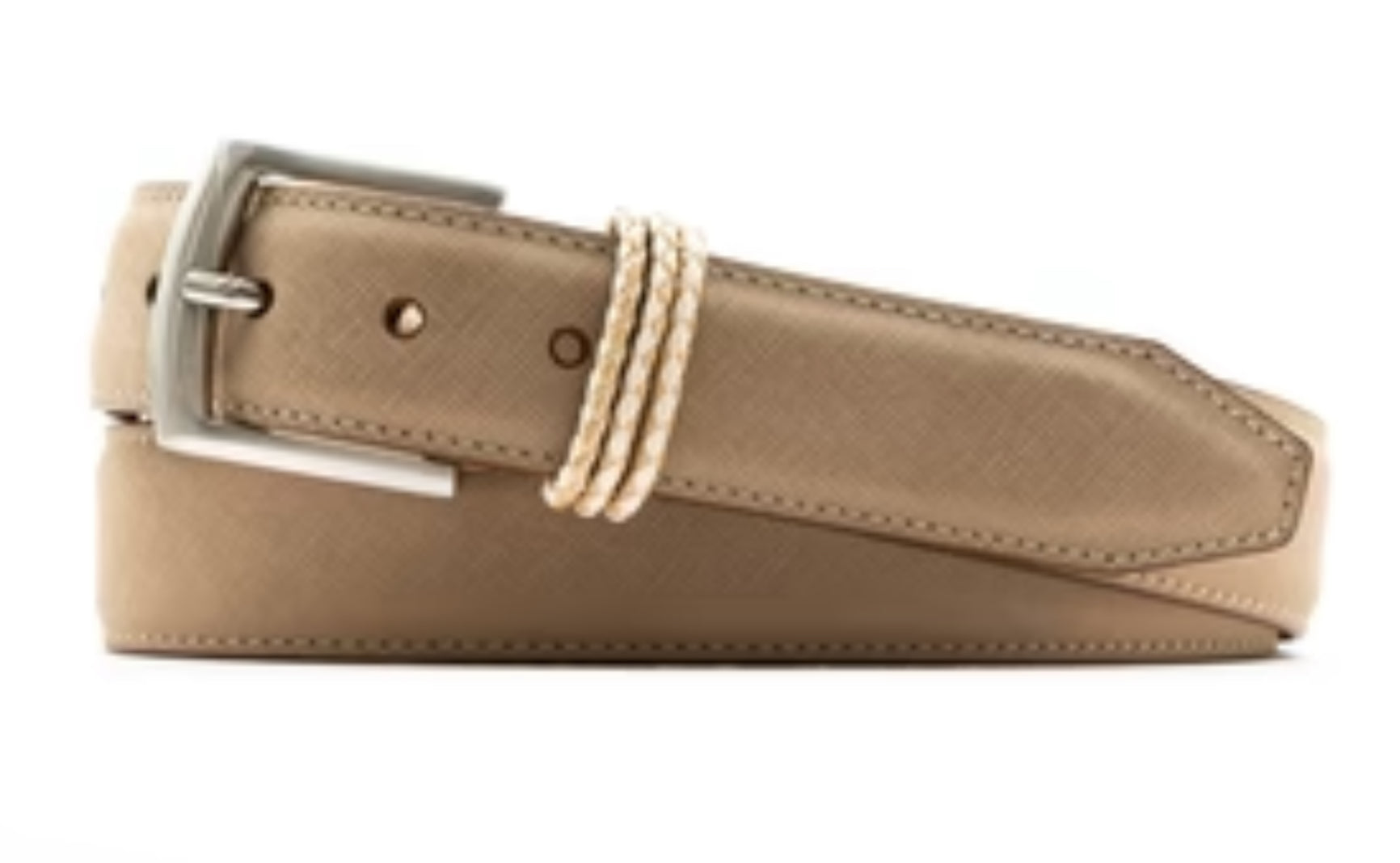 Bermuda Braid Belt - Mushroom