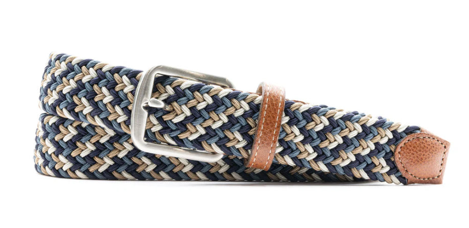Newport Italian Braided Belt - RIVER