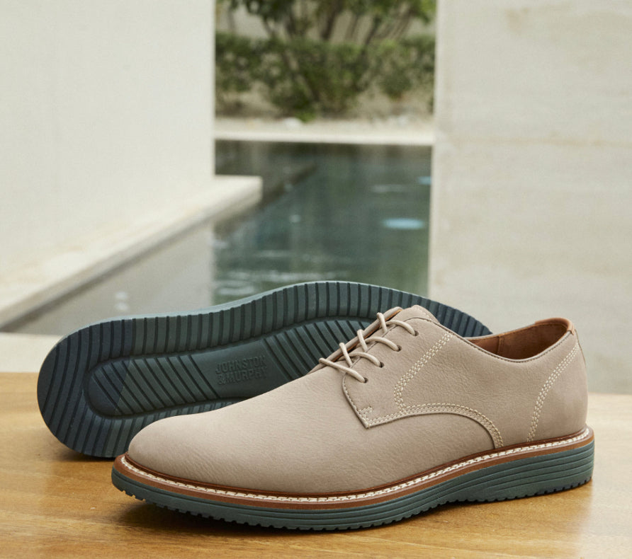 Upton Plain Toe - TAUPE NUBUCK