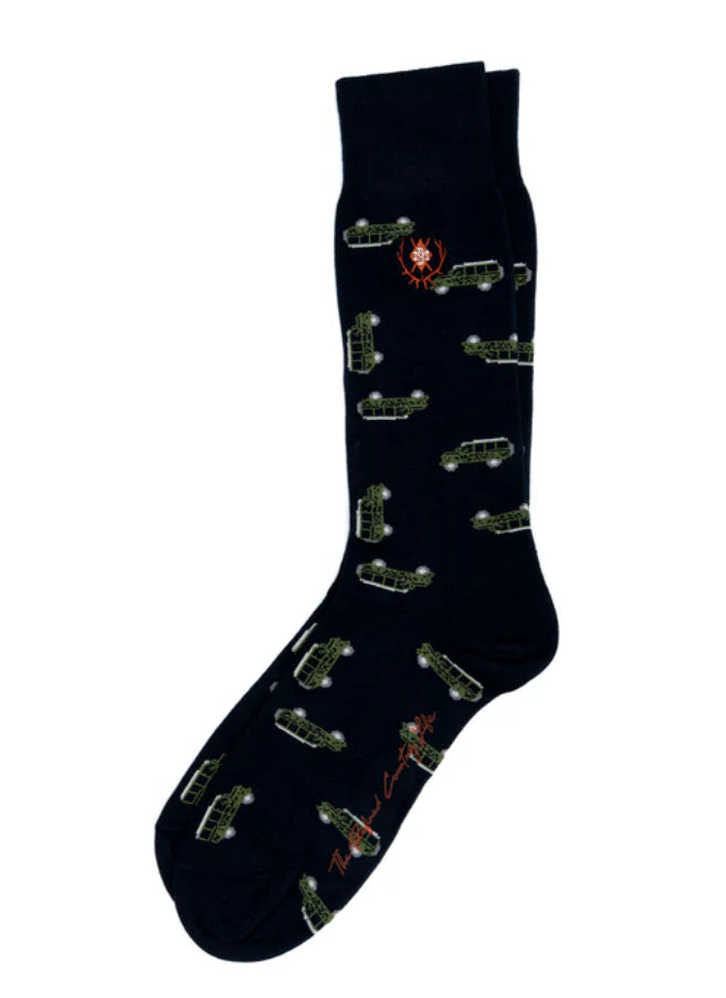 Peruvian Pima Cotton Socks - Navy Rover