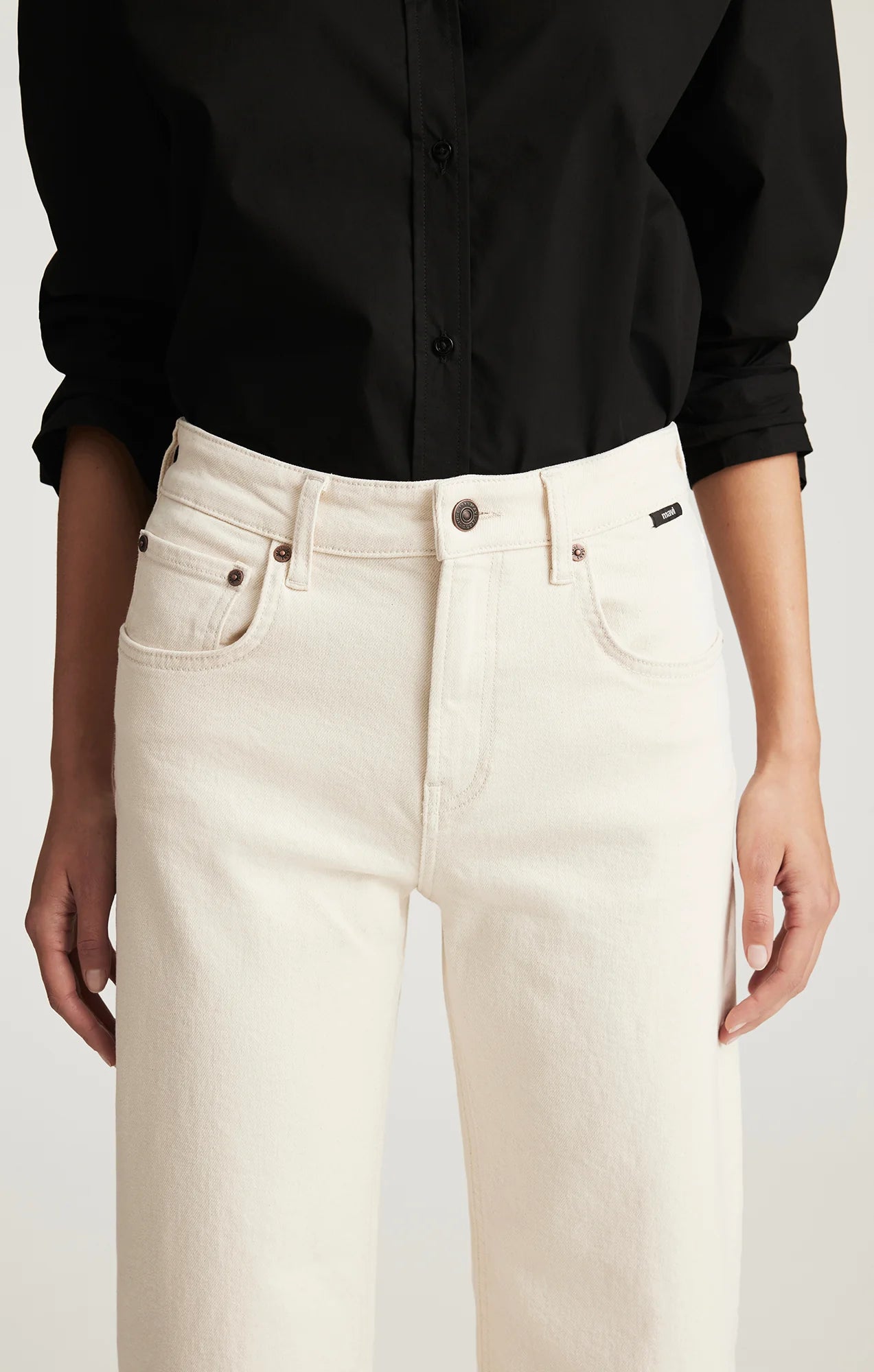 Nica Beige Barrel Denim-Mavi