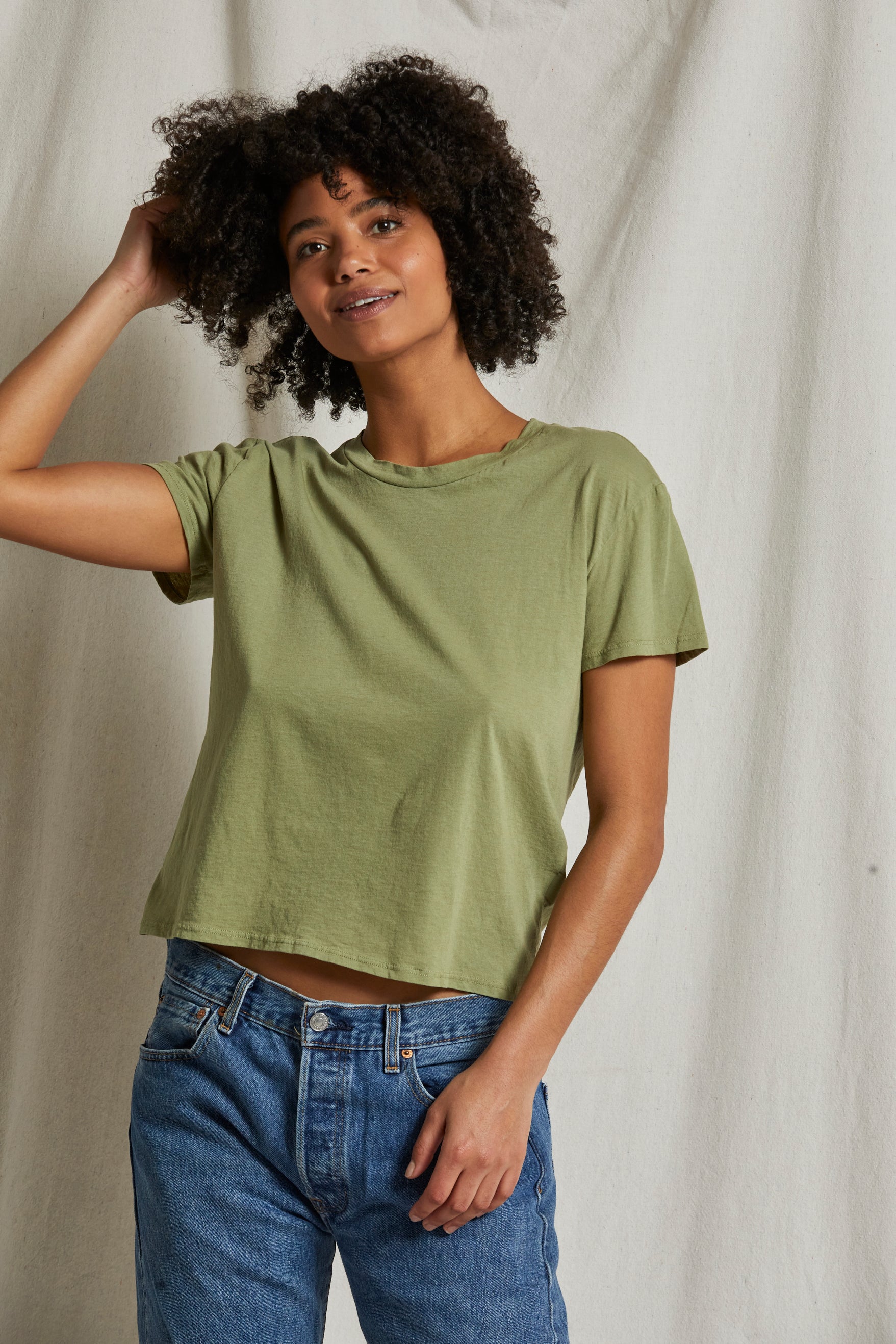 Harley Top - Oil Green