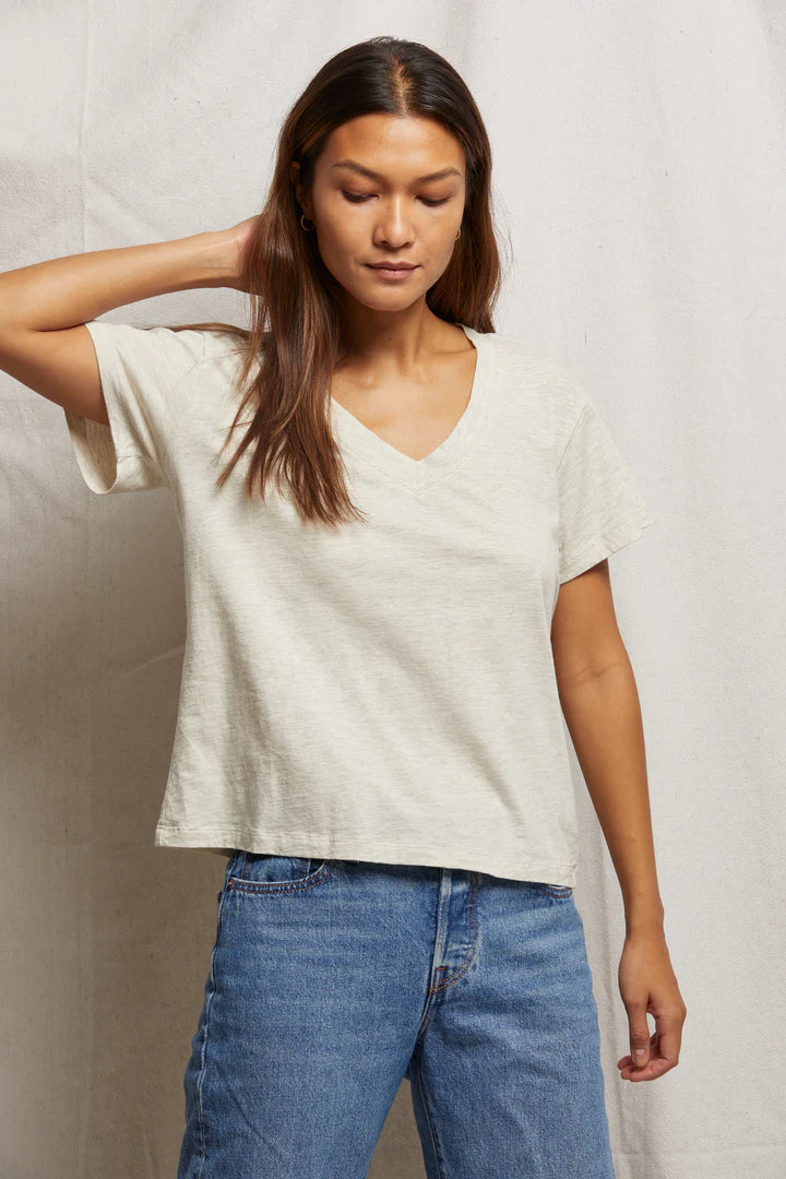 PWT-HENDRIX Boxy SS Tee-Oatmeal