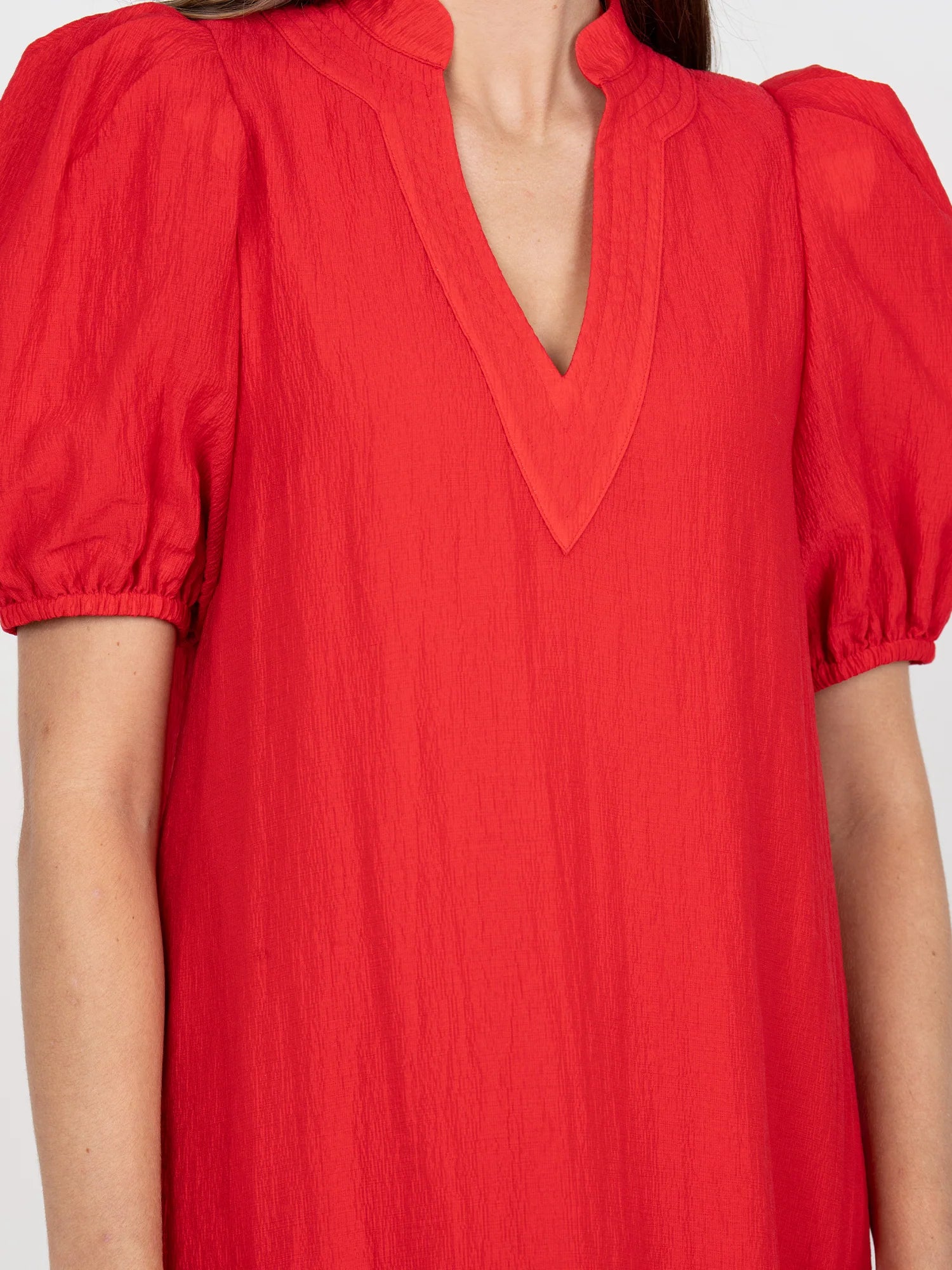 Hampton Dress-Cardinal Red