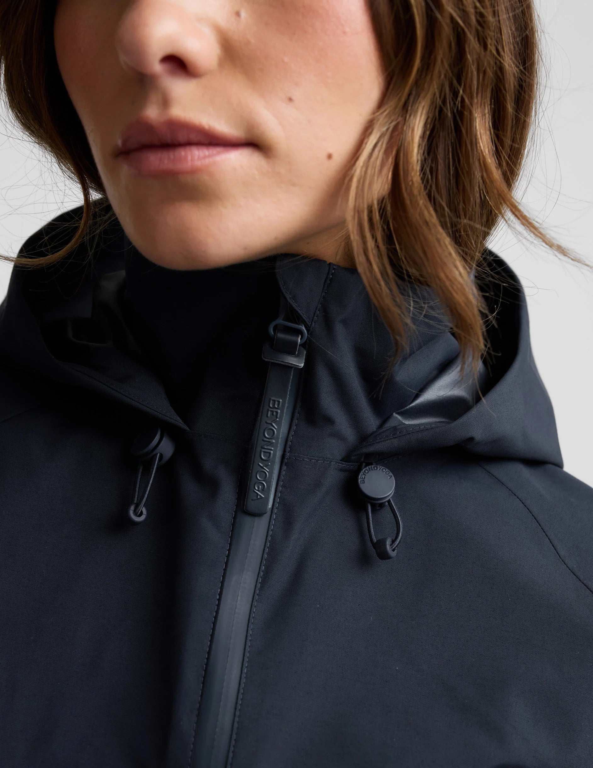 Rain or Shine Adjustable Hooded Jacket-Navy