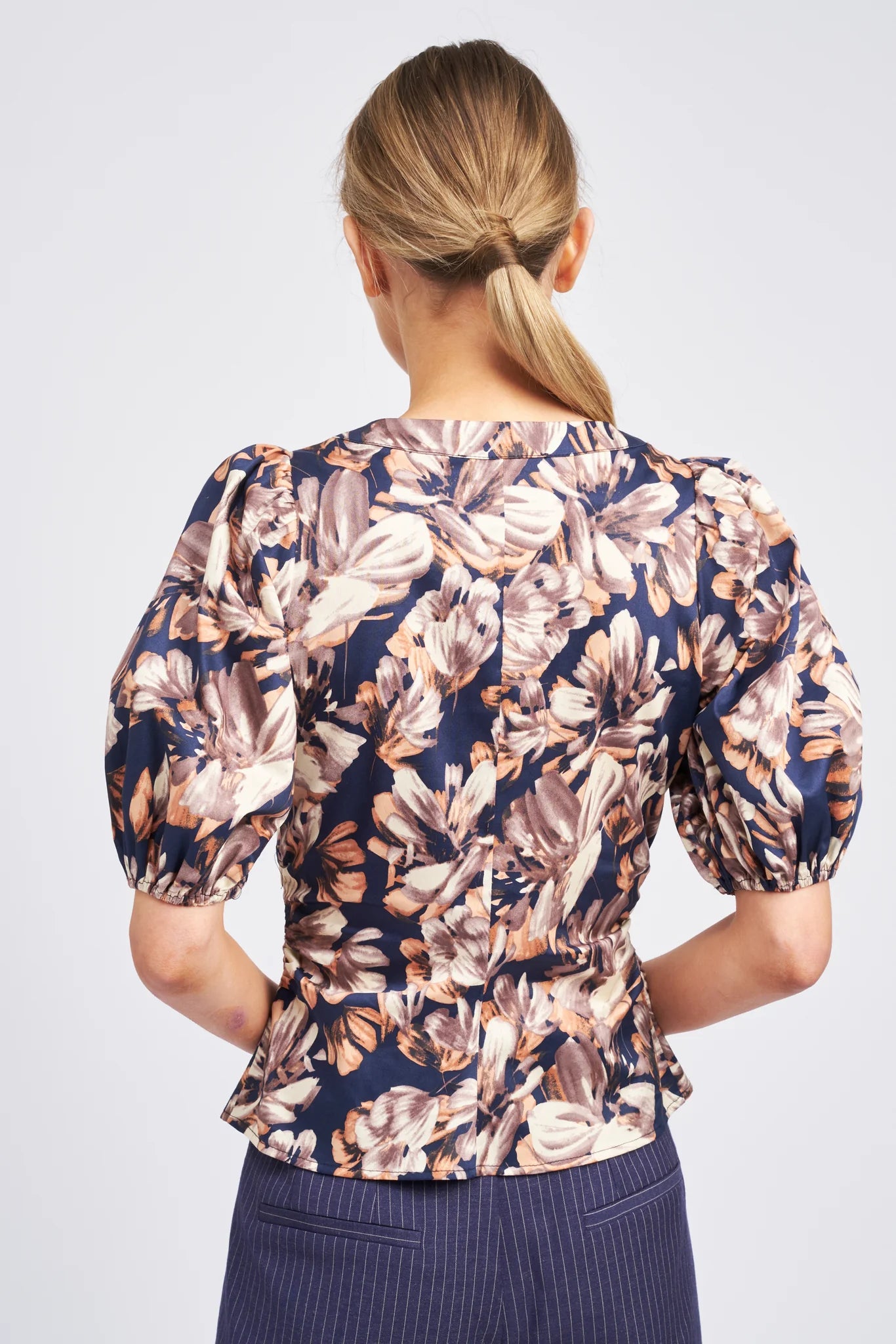 Floral Printed Poplin Top
