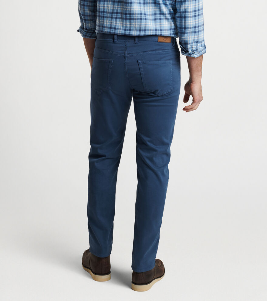 Five Pocket Sateen Pants - NAVY