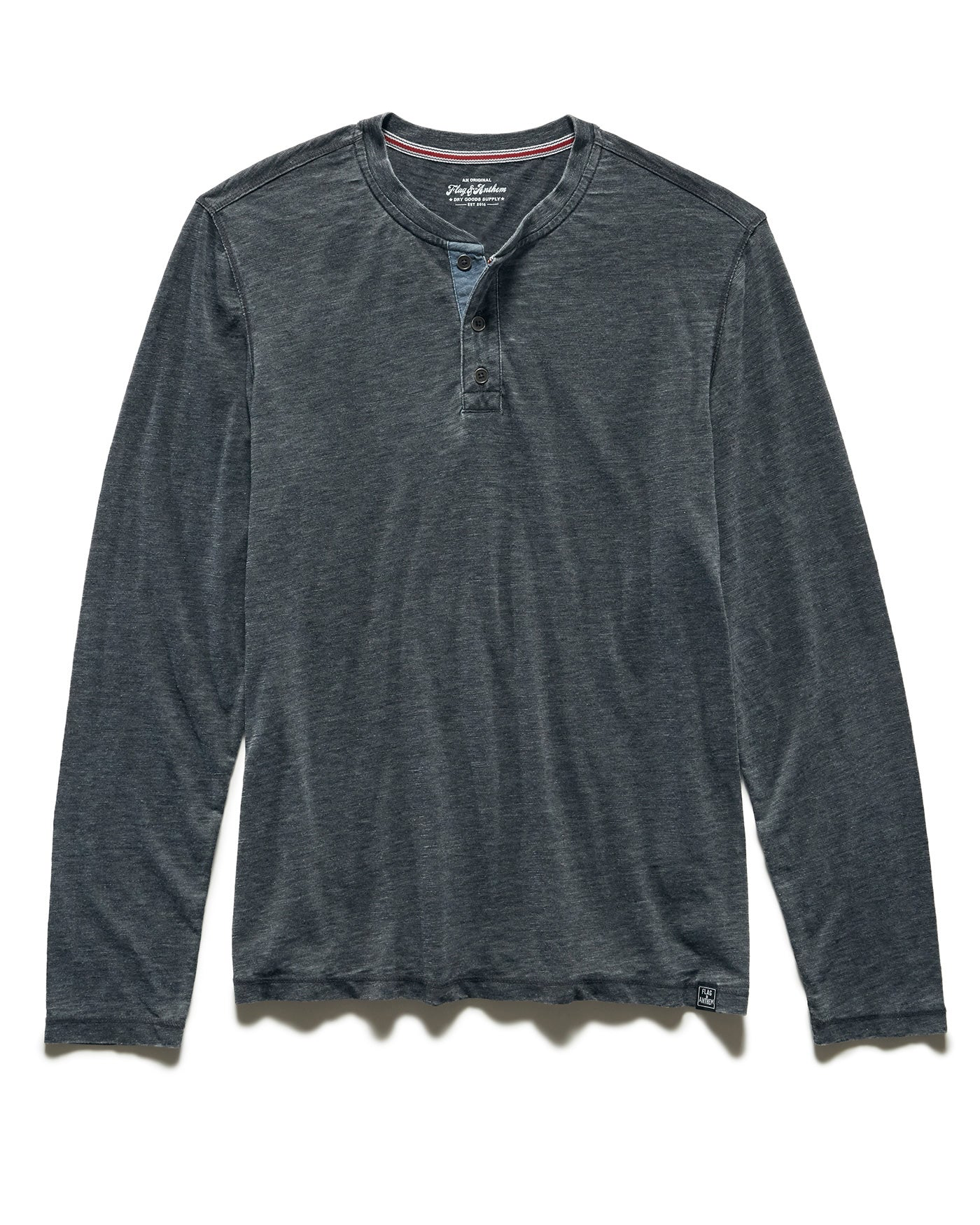 Burnout Henley - CHARCOAL