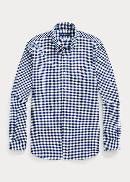 Iconic Oxford Long Sleeve - BLUE GINGHAM