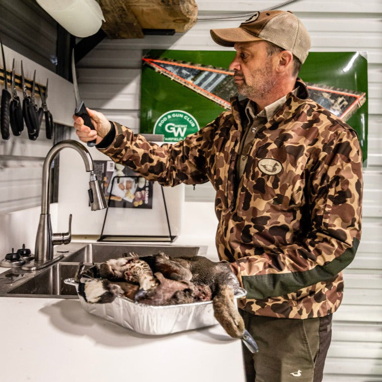 Camo Shell Pullover