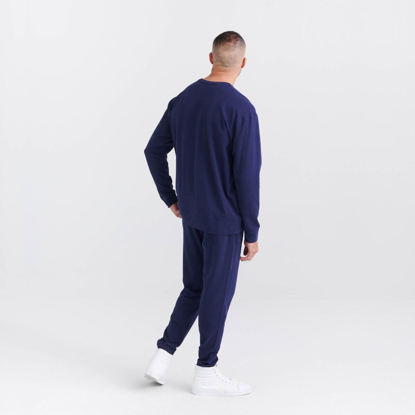 3Six Five Long Sleeve Crew - Maritime Blue