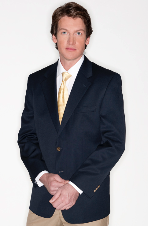 Petrocelli All Wool Navy Blazer