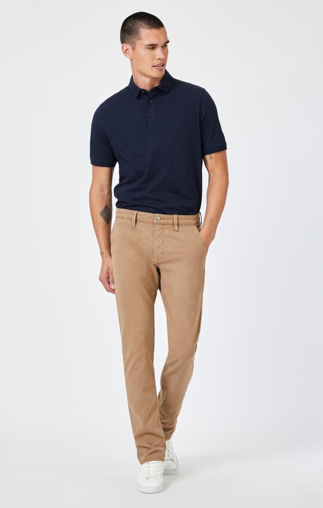 Milton Slim Straight Chino - TIGER EYE