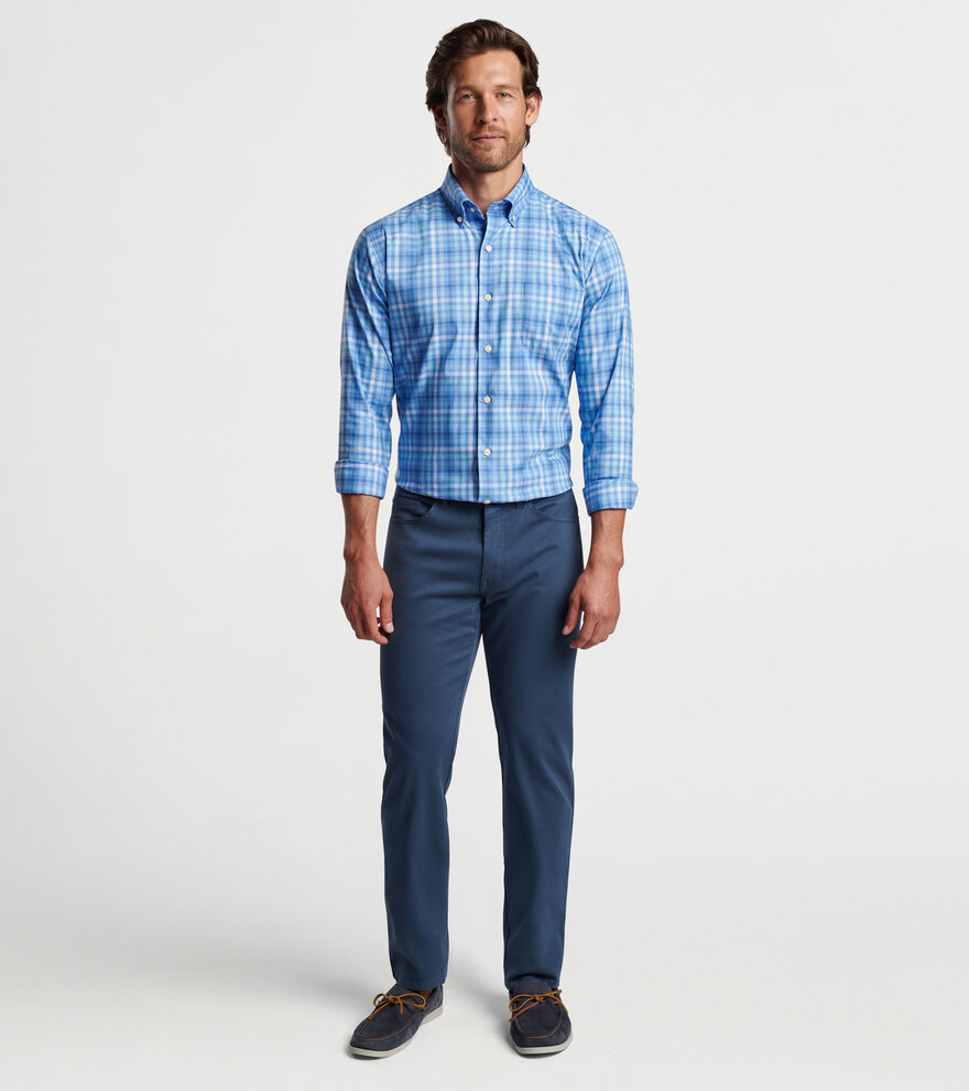 Signature Sateen Five Pocket Pant - NAVY
