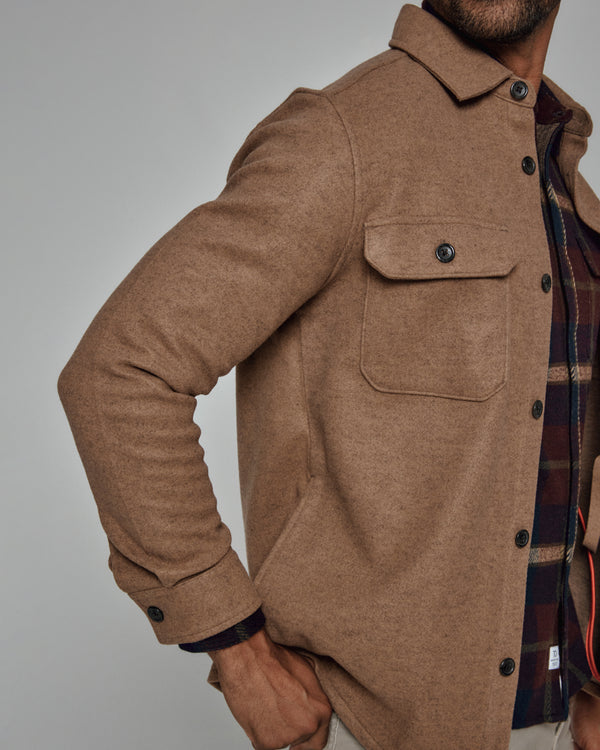 Generation Melange Shacket - Ginger