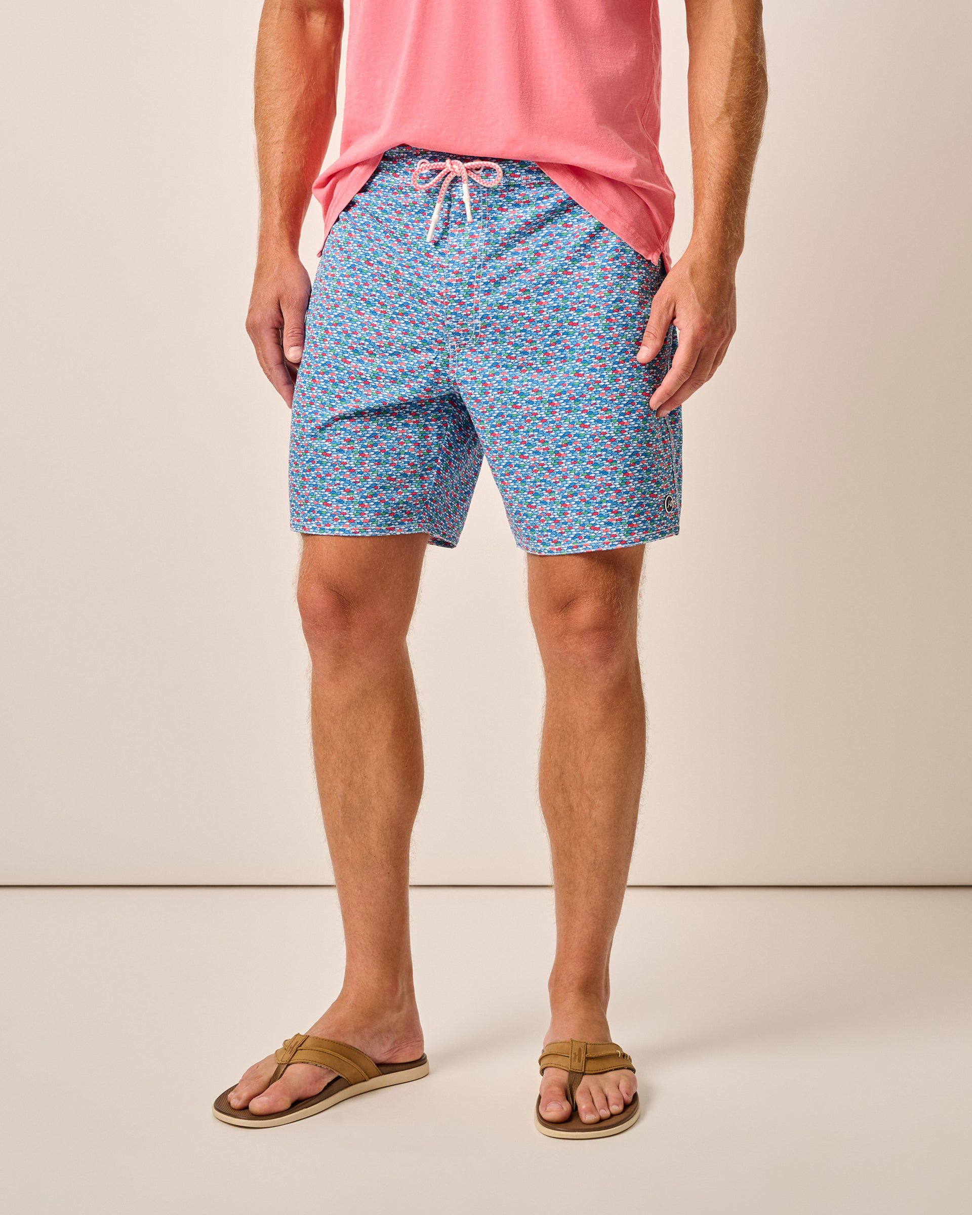 Red Fin Blue Fin 7” Swim Shorts