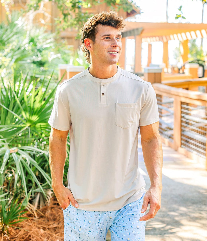 Max Comfort Henley - Canvas