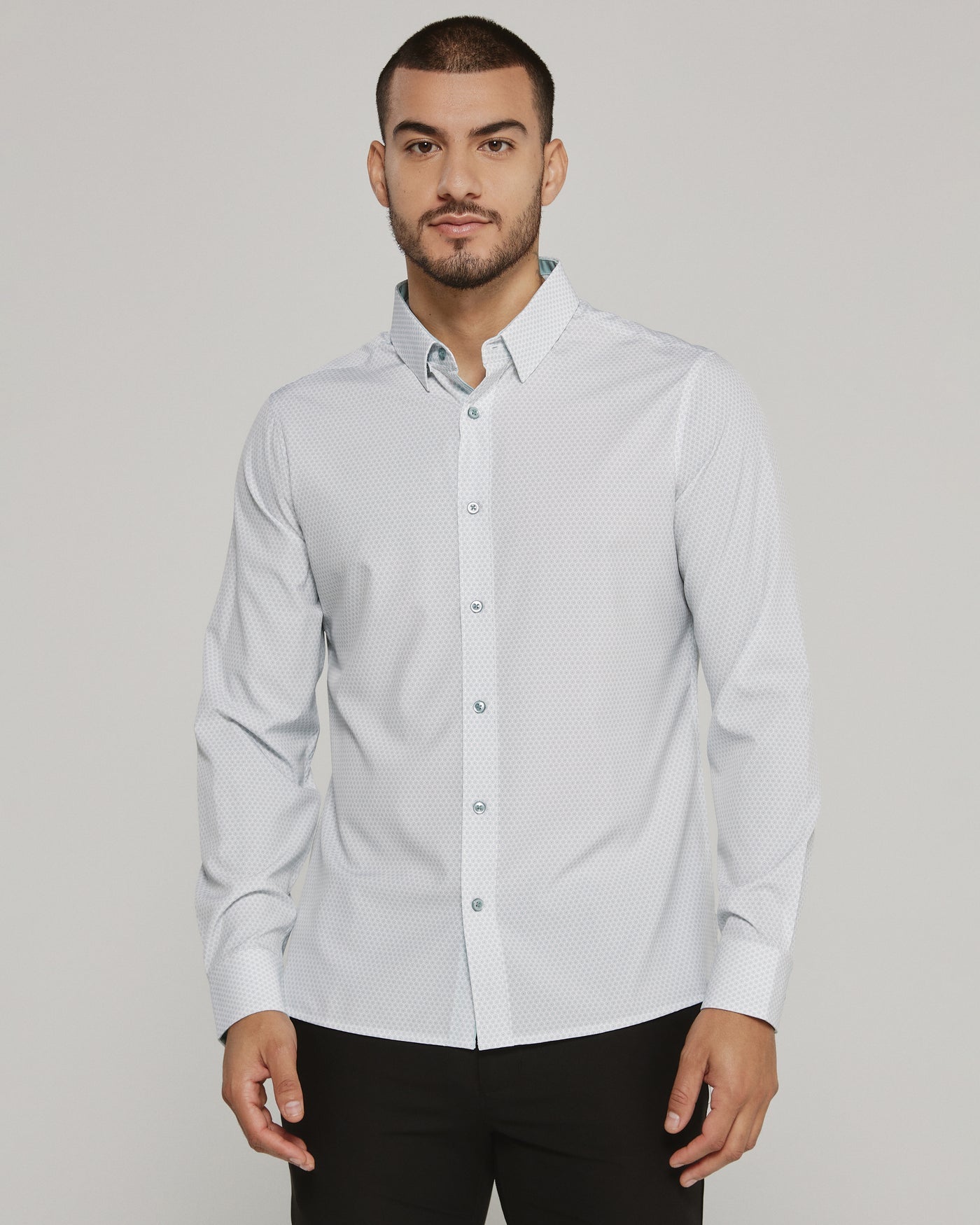 Cillian Long Sleeve Shirt - Seafoam