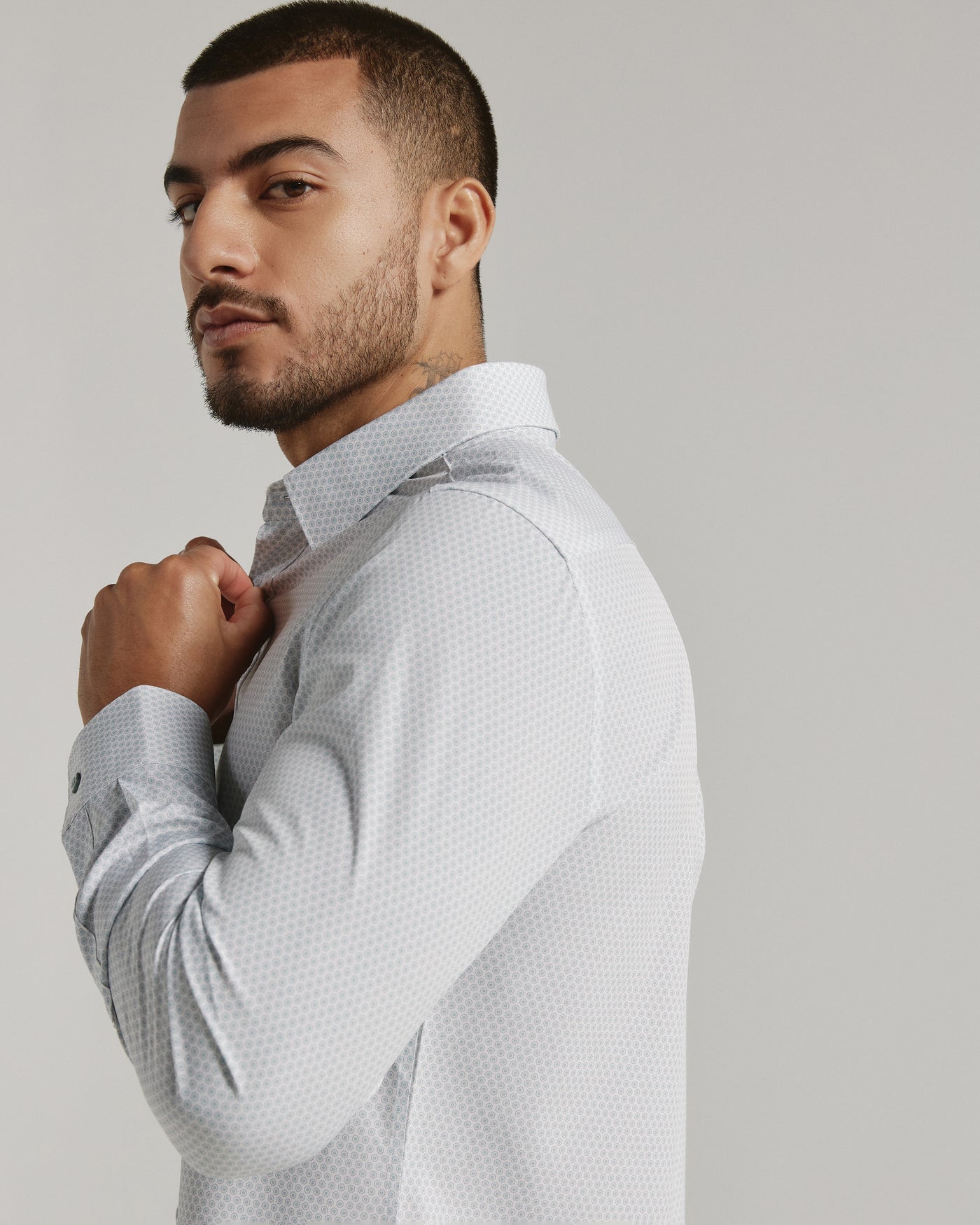 Cillian Long Sleeve Shirt - Seafoam