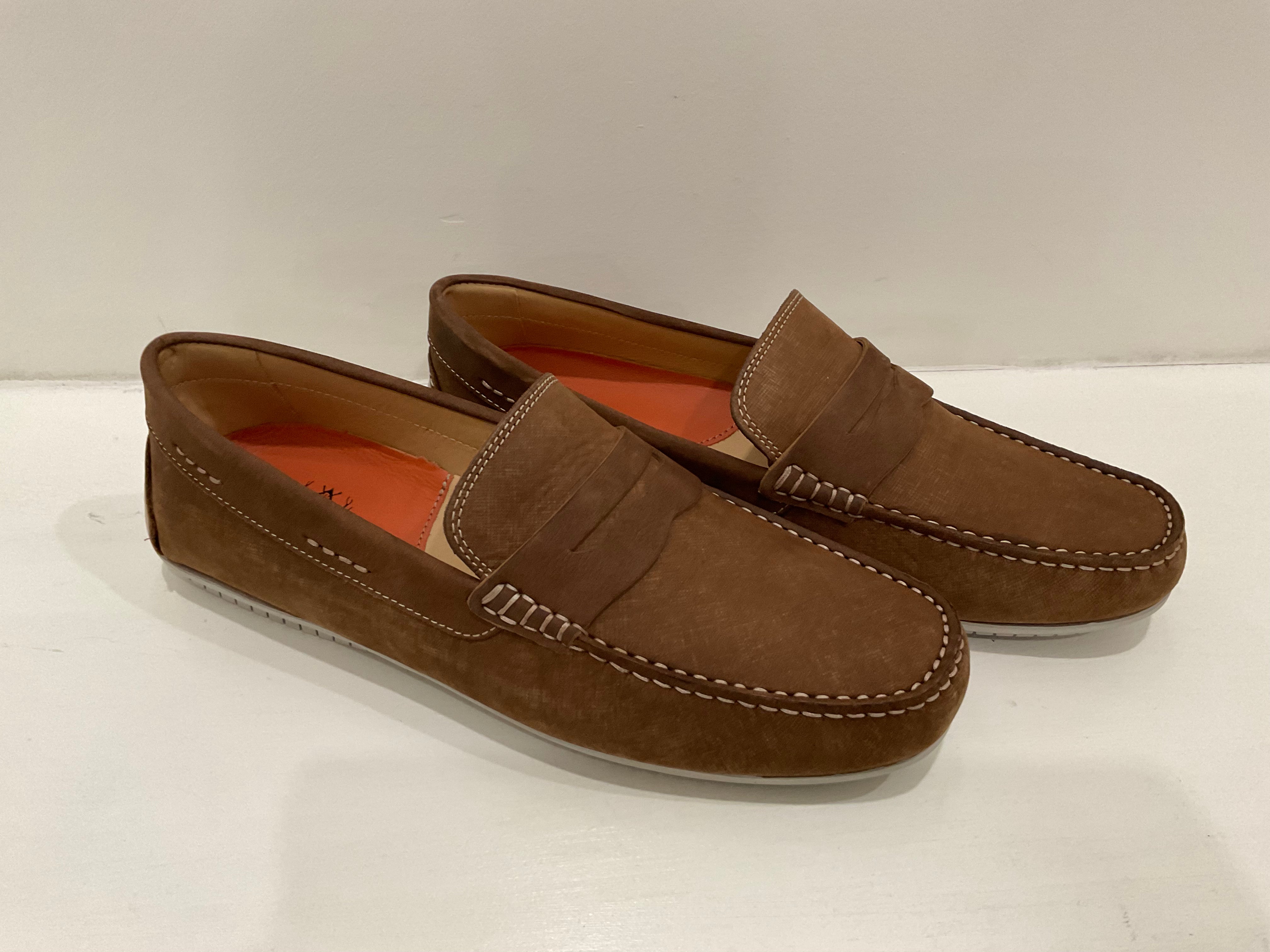 Bermuda Water Repellent Nubuck Penny Loafer - Bark