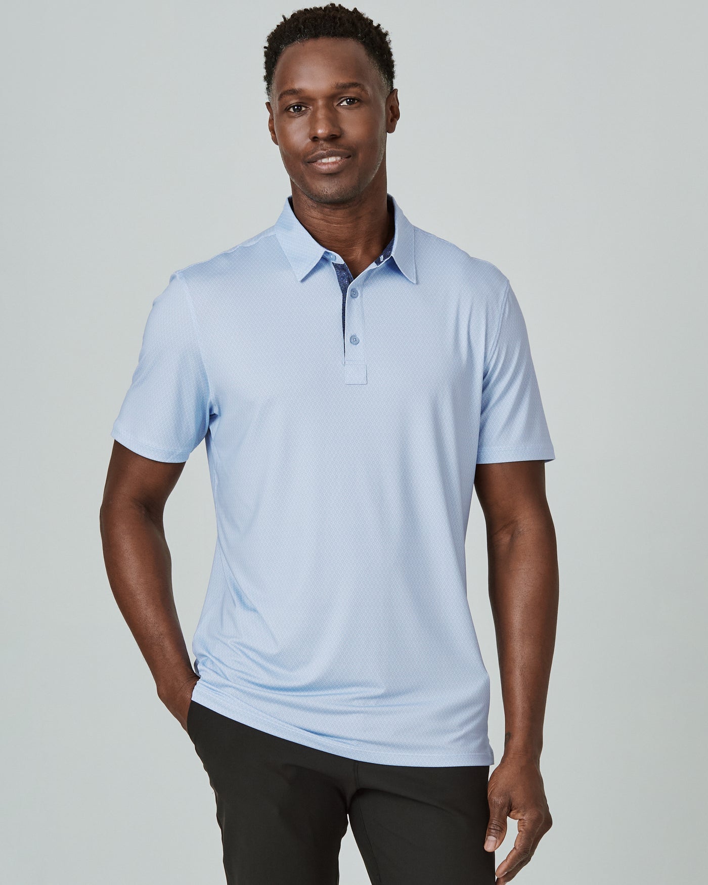 Afton Polo - Light Blue