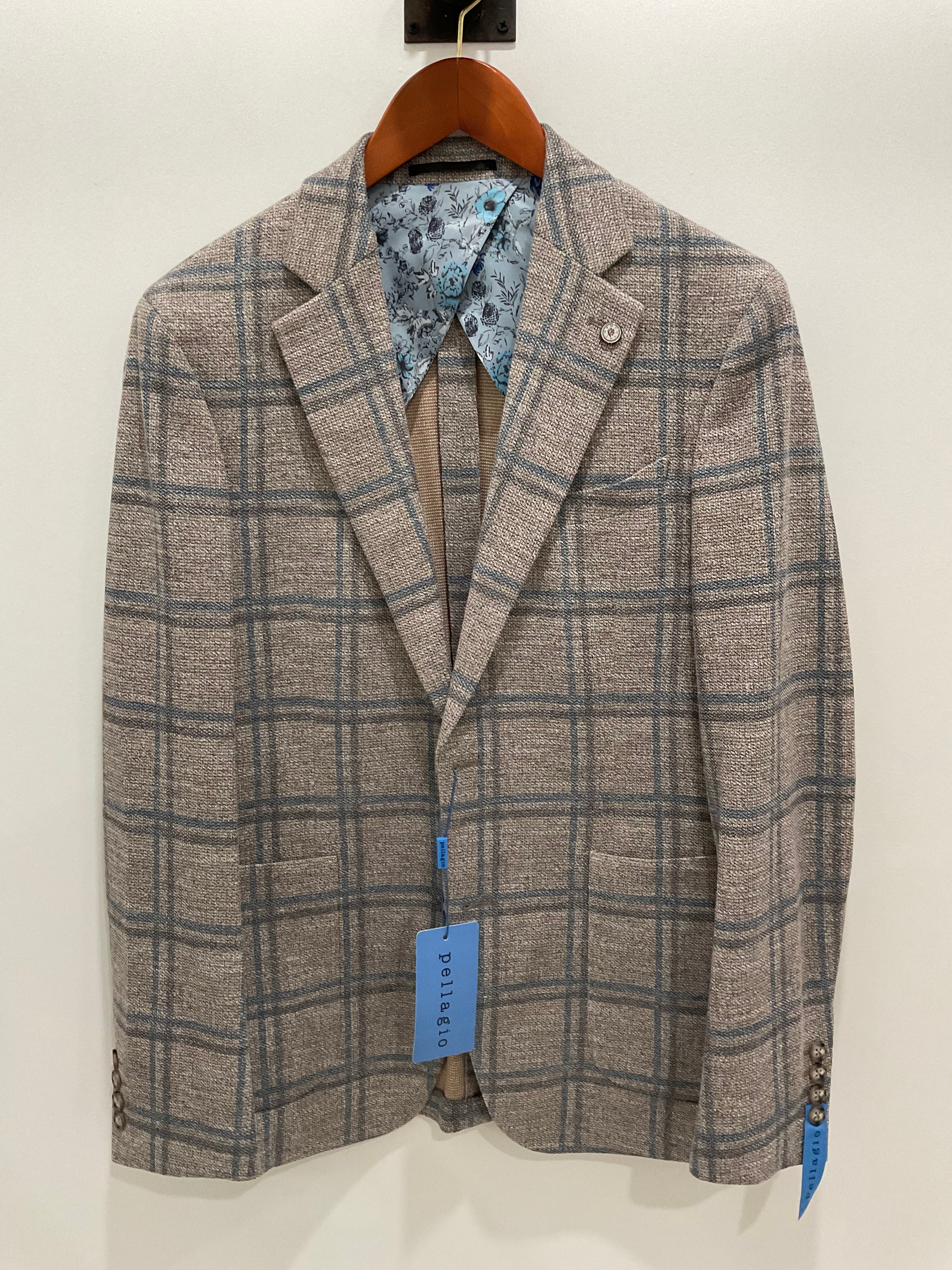 Camel Window Pane Sport Coat