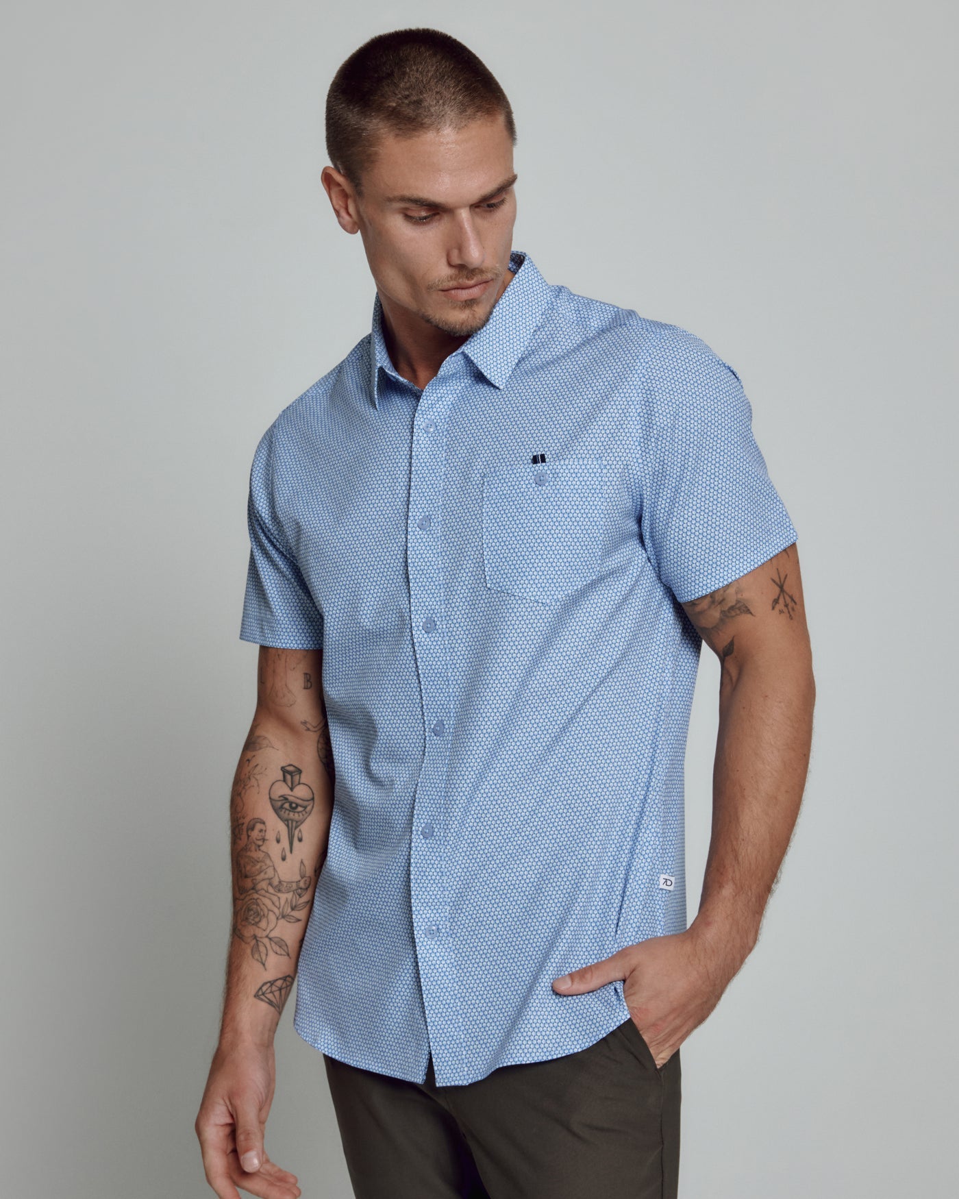 Apollo Short Sleeve Shirt - Light Blue