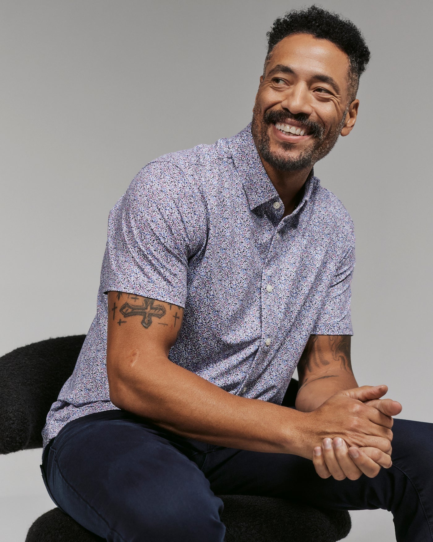 Tropez Short Sleeve Shirt - Stone Rose