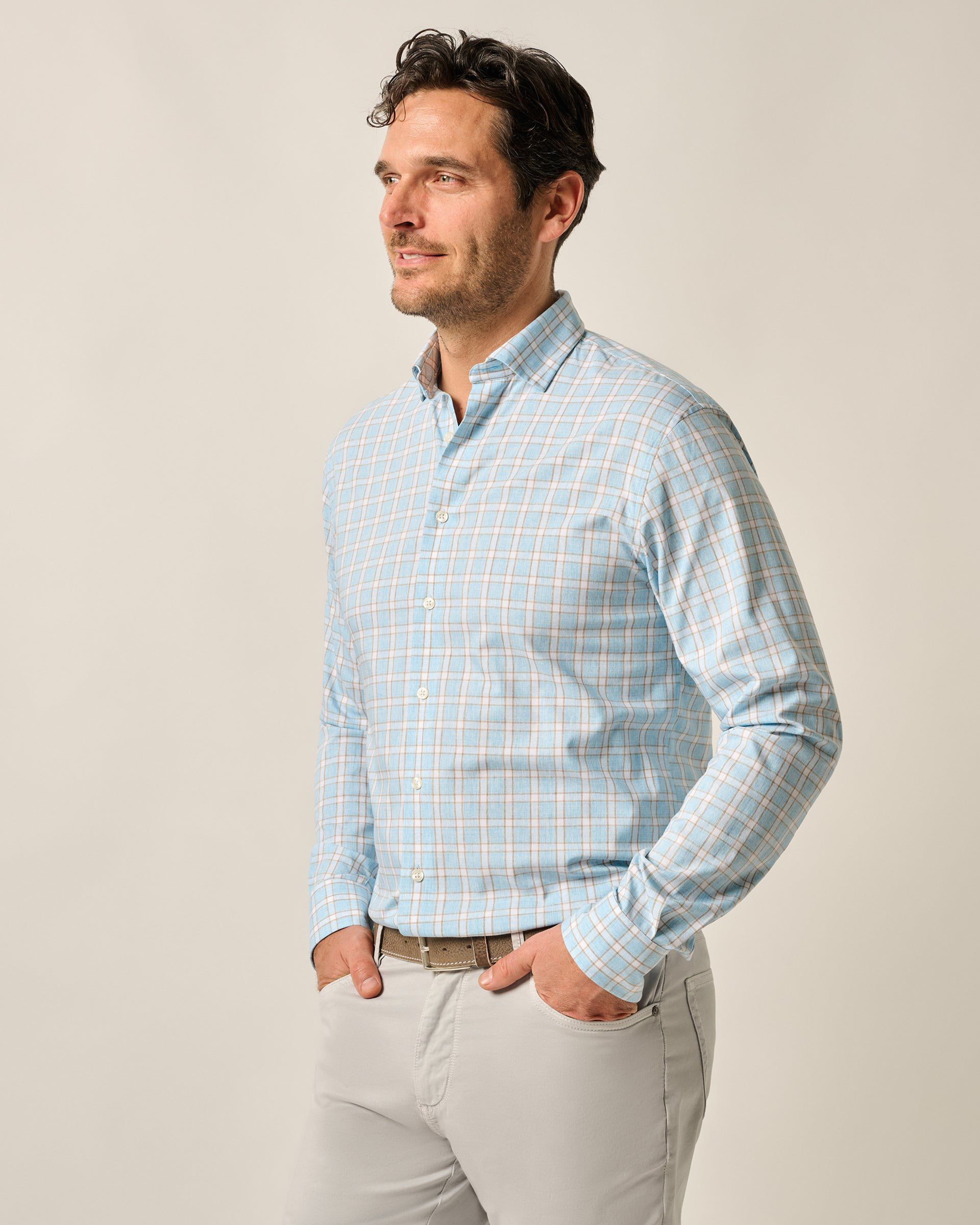 Koby Performance Button Up - Malibu