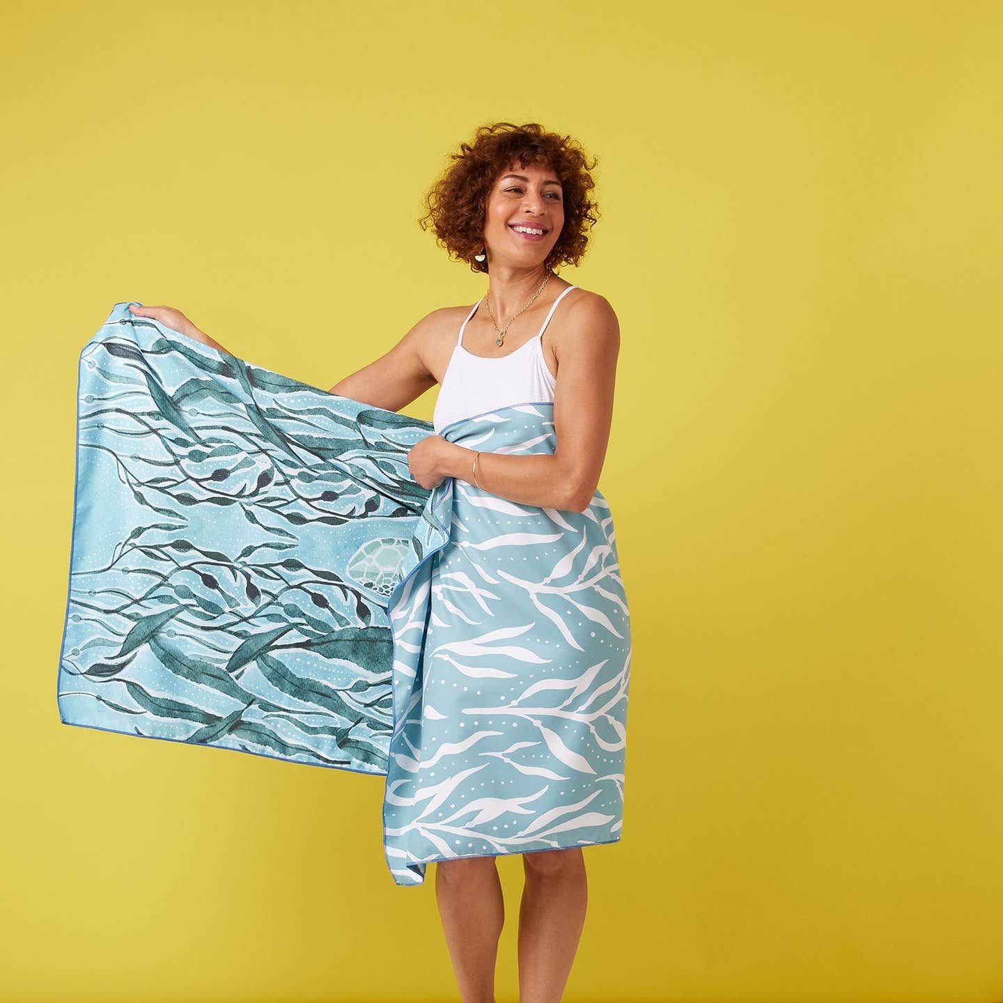 Marine Turtle Reverisble Beach Towel