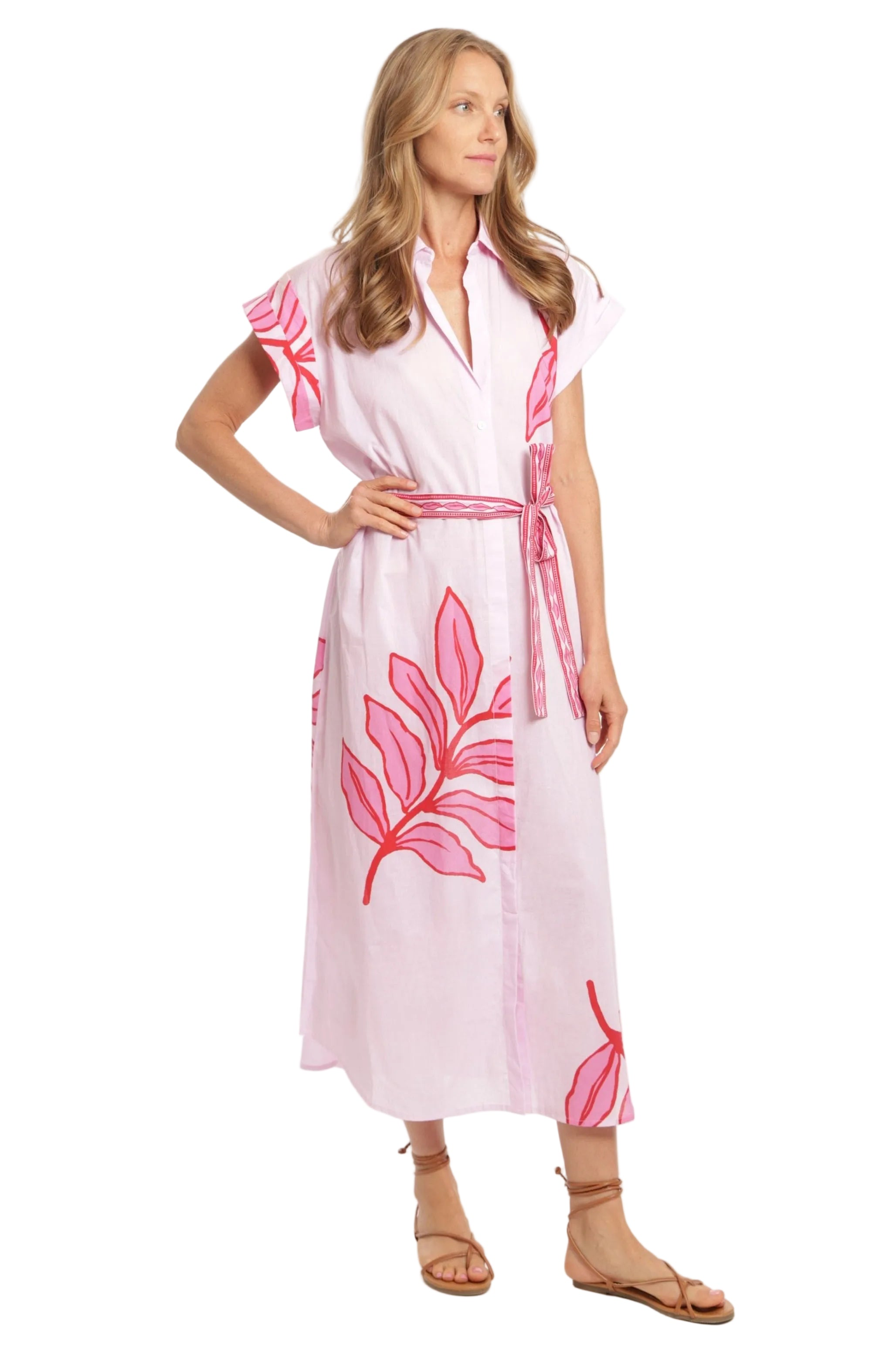 Paige Dress - Pink Elephant