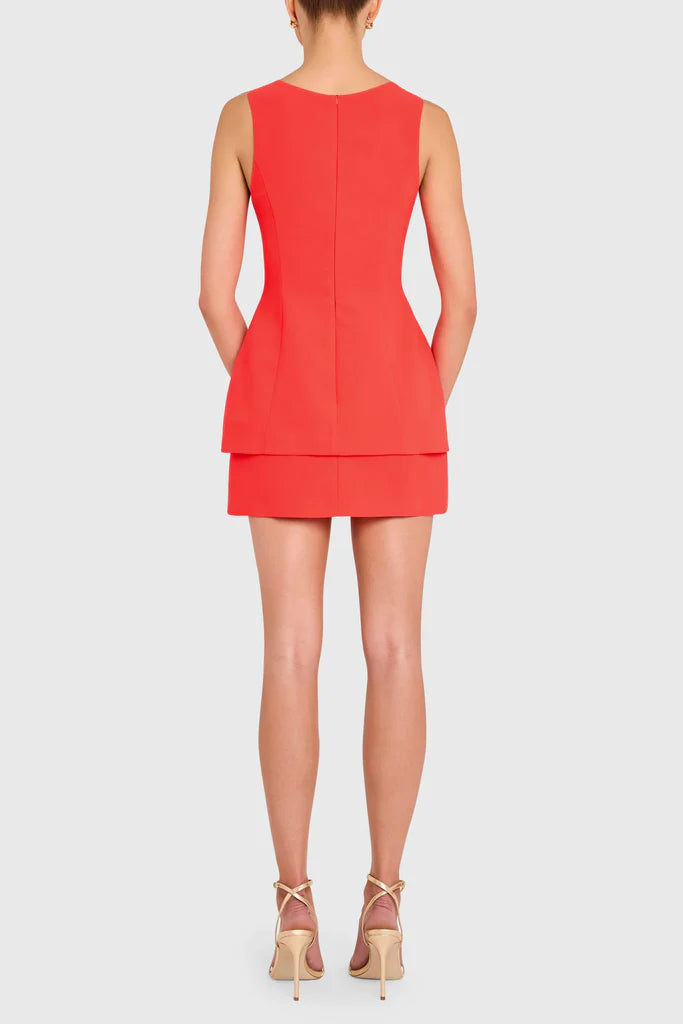 Maven Skort Romper-Crimson
