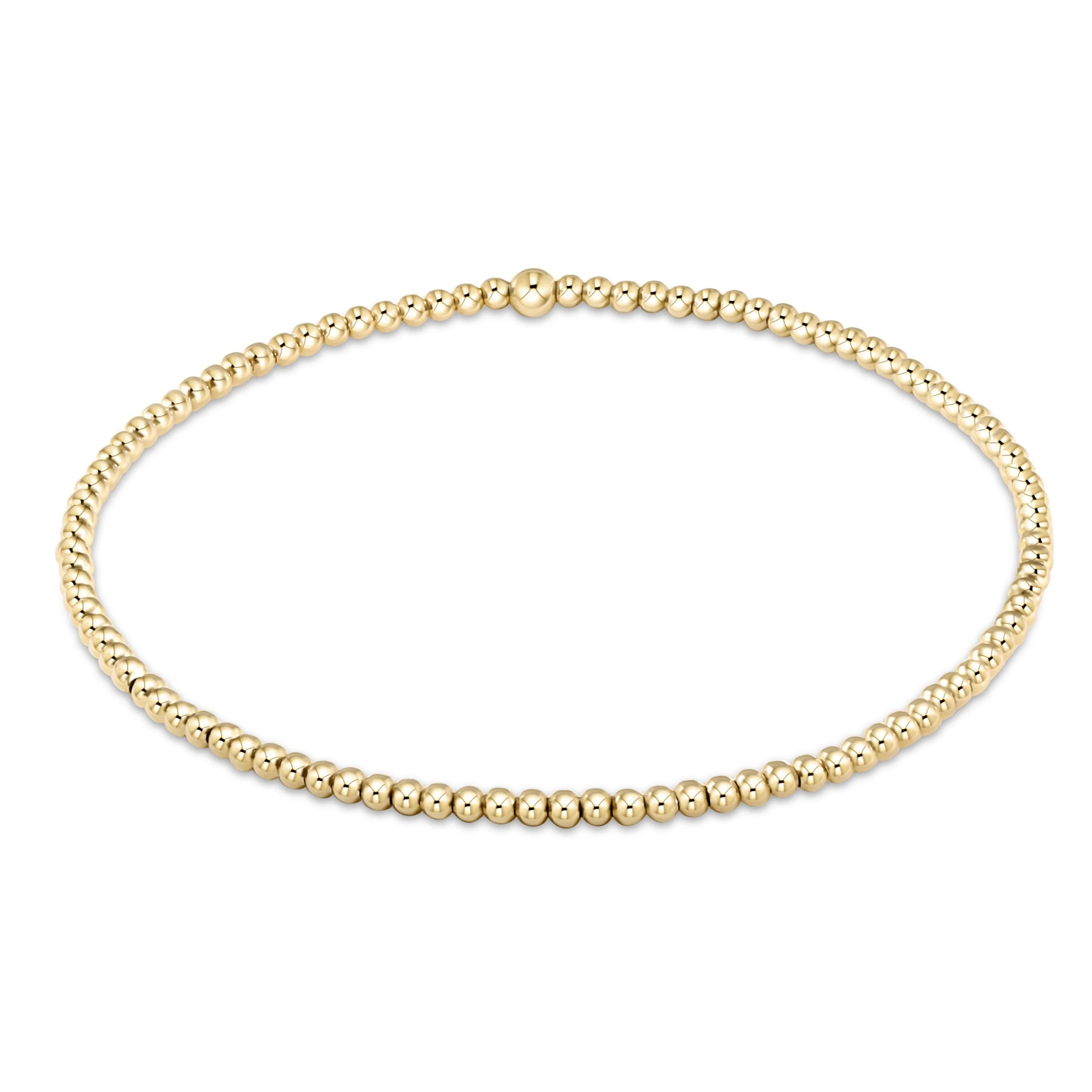 Classic Gold 2mm Bracelet Gold-EN