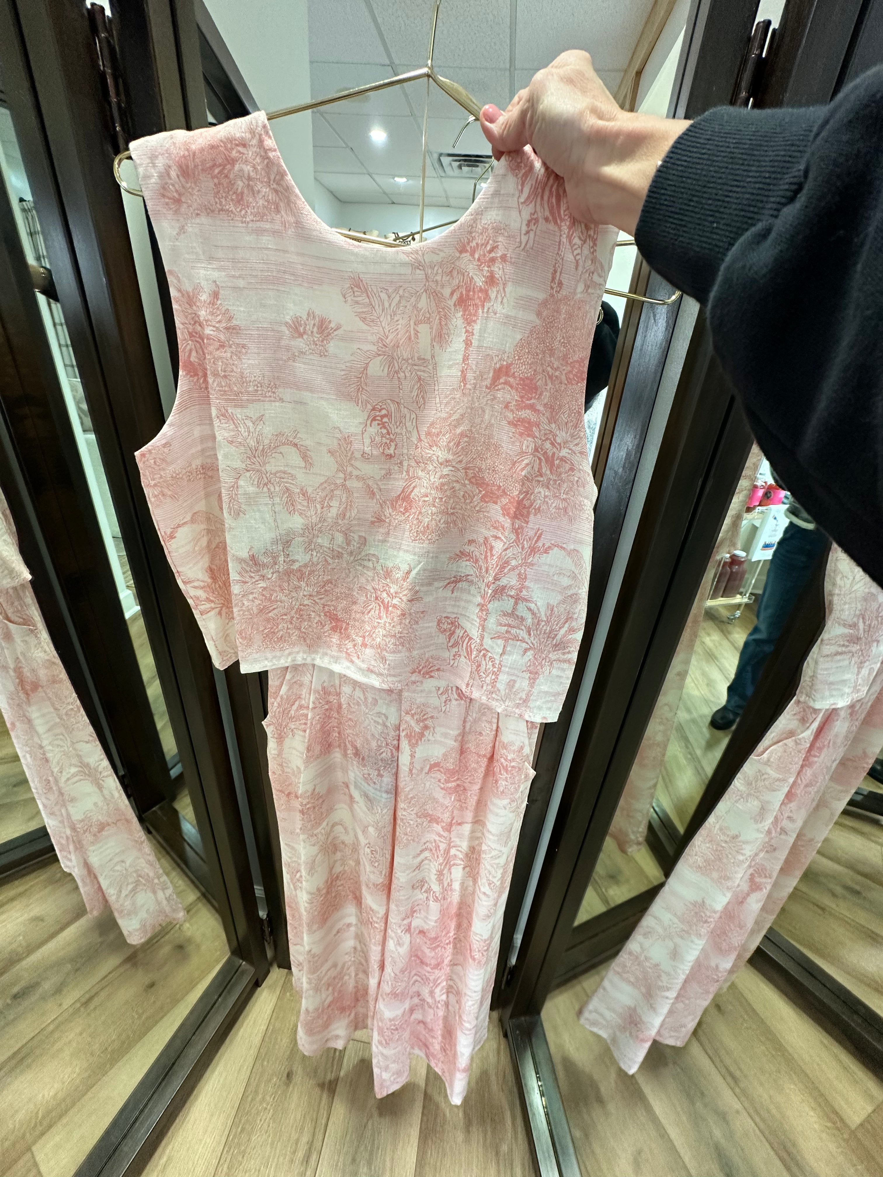 Island Pleated Pants-Blush