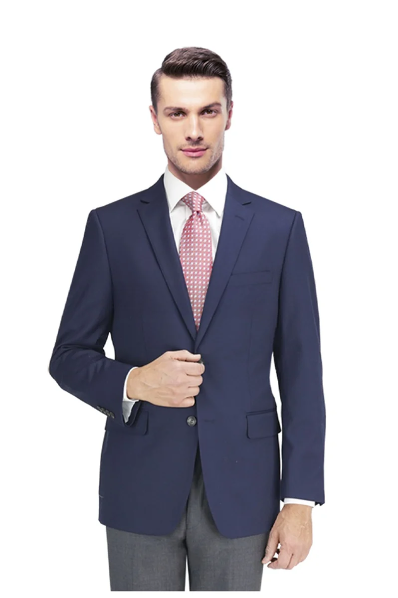 Wool Diamond Pattern Blazer