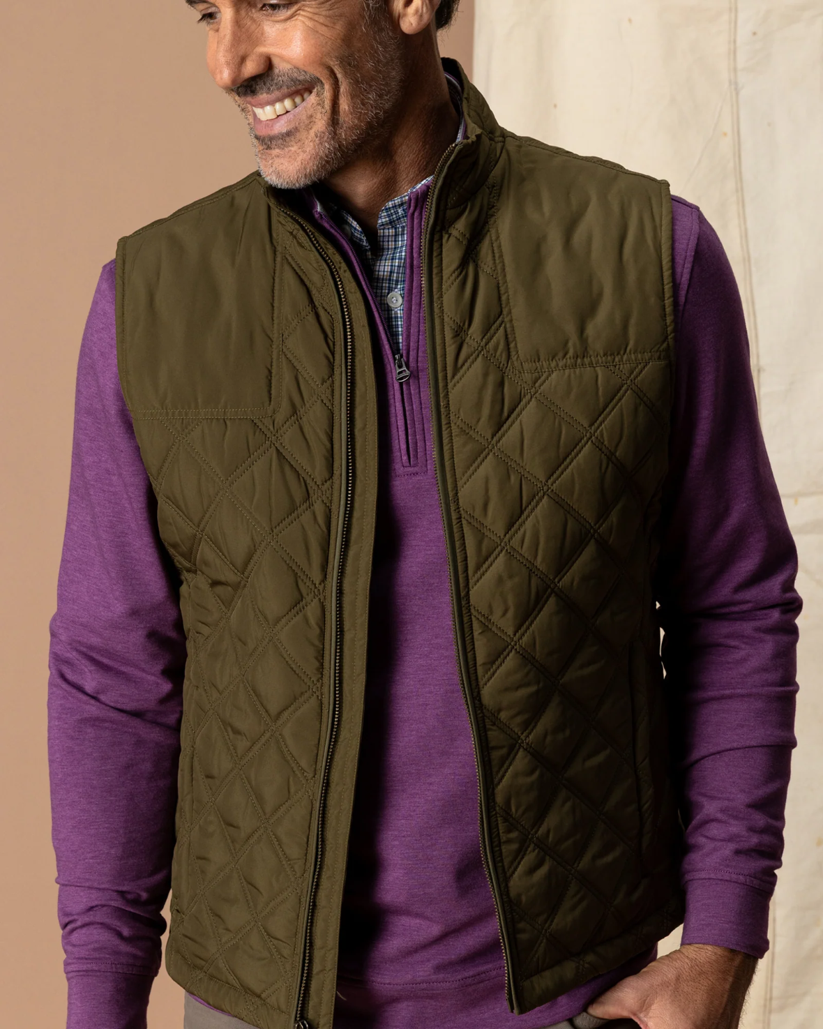 Fremont Sport Quilted Vest - Dark Olive