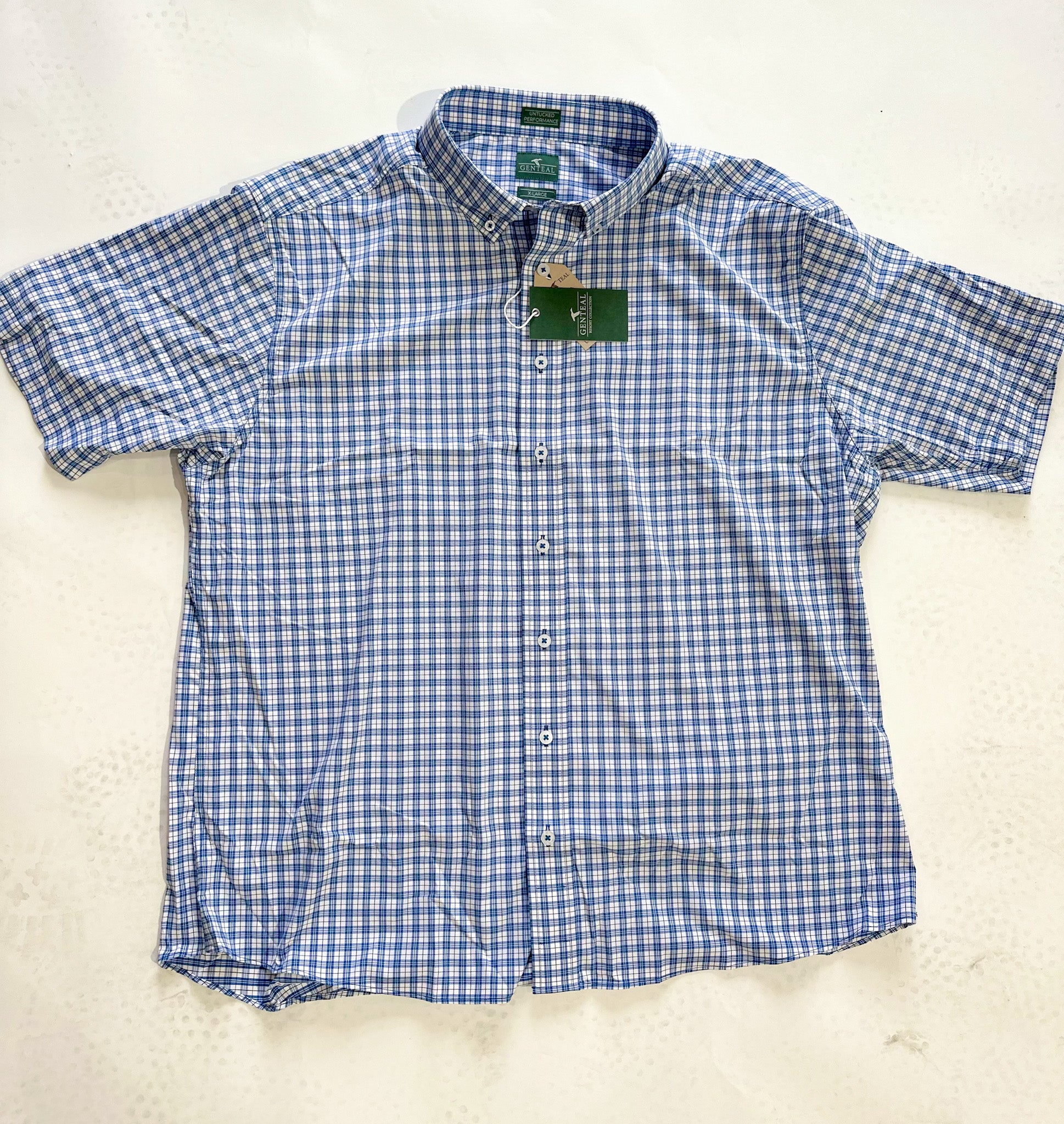 Cobalt-Short Sleeve Performance Sport Shirt