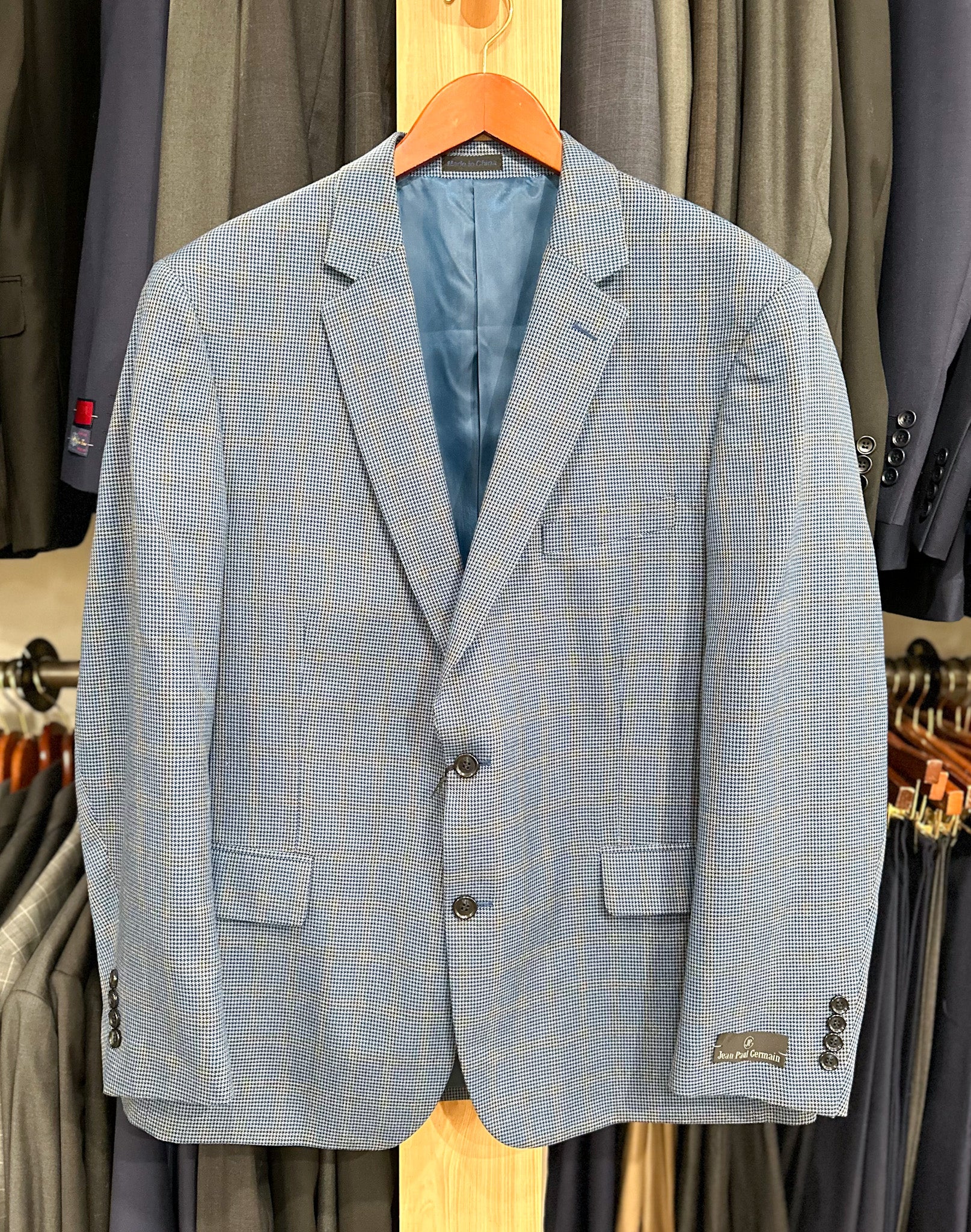 Jean Paul Germain Sport Coat - NAVY GLENN PLAID