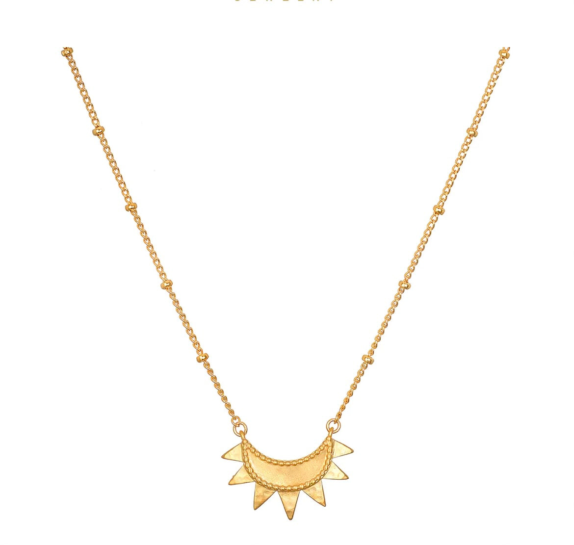 Emergence Gold Sunburst Necklace