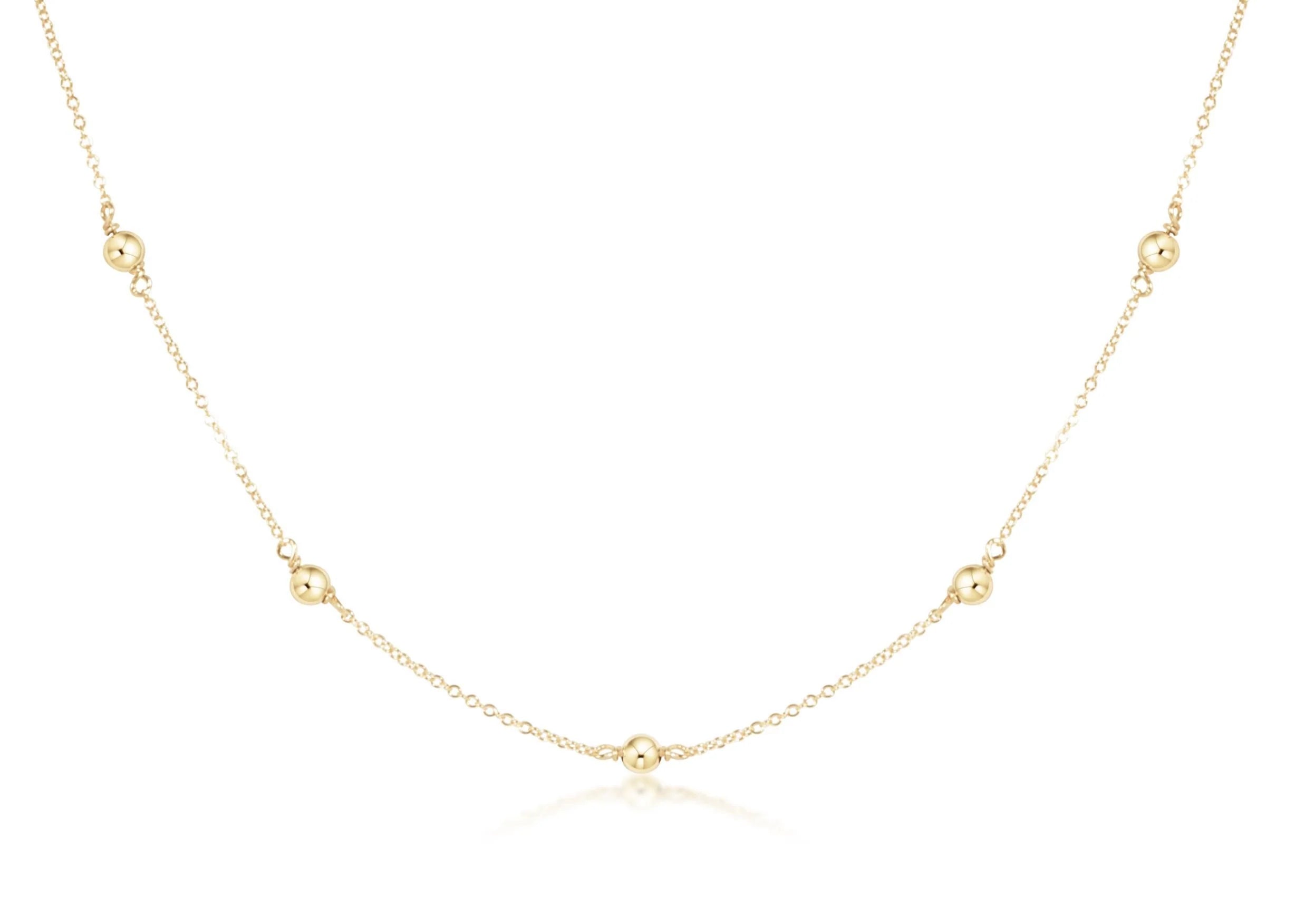 15" Choker Simplicity Chain Classic 4mm Gold-EN