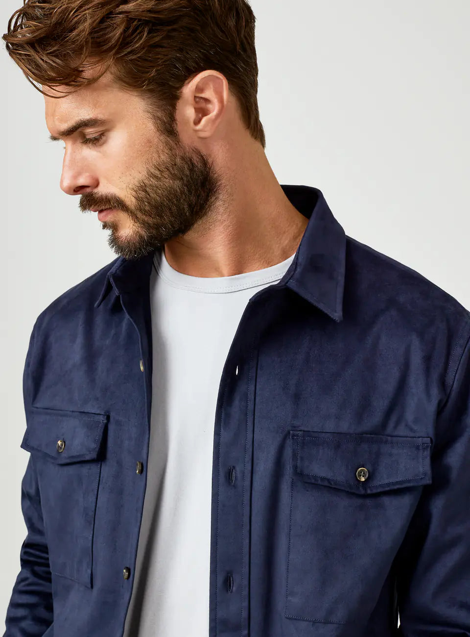 7 Diamonds Country Road Shirt Jacket - NAVY