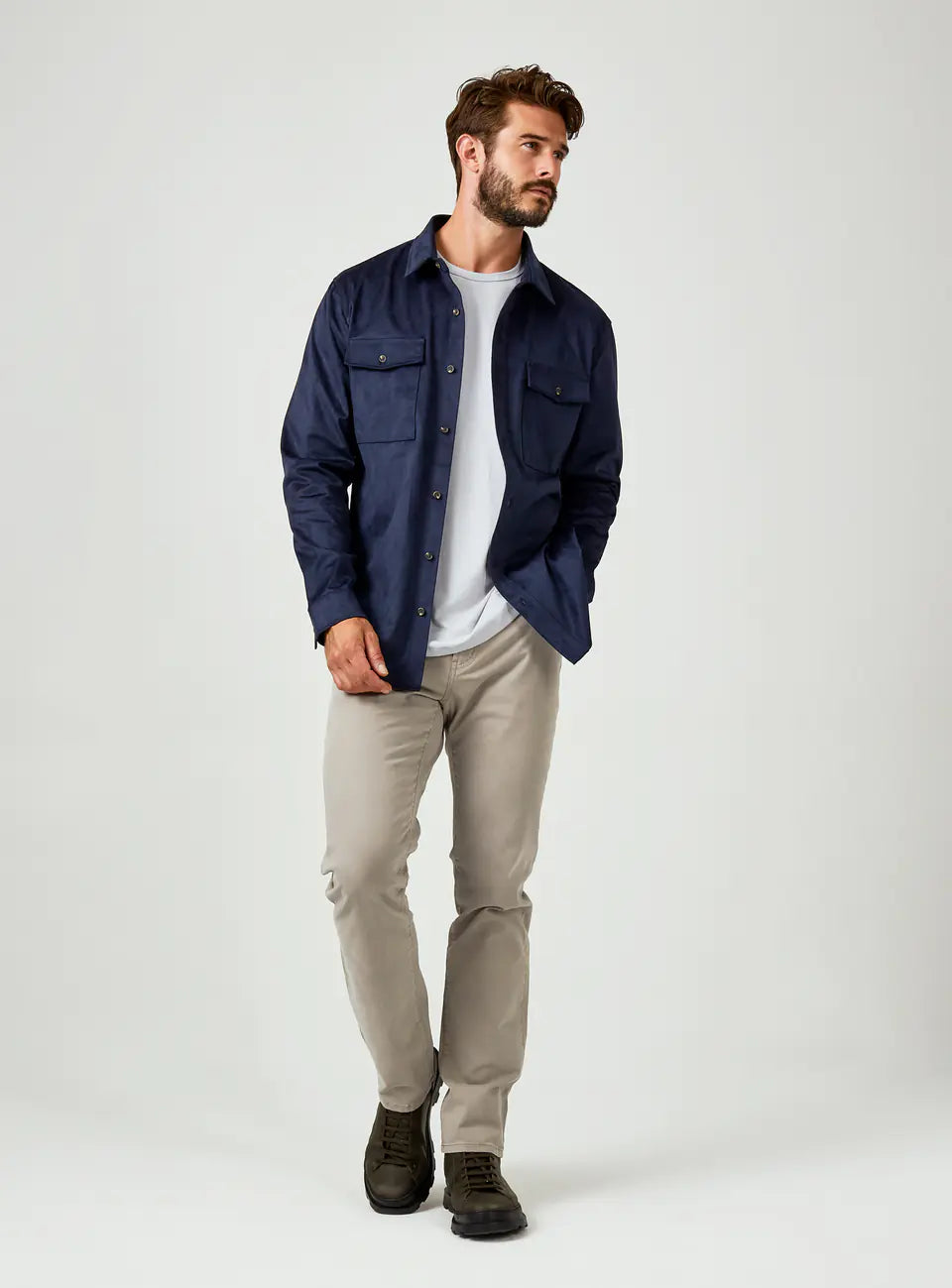 7 Diamonds Country Road Shirt Jacket - NAVY